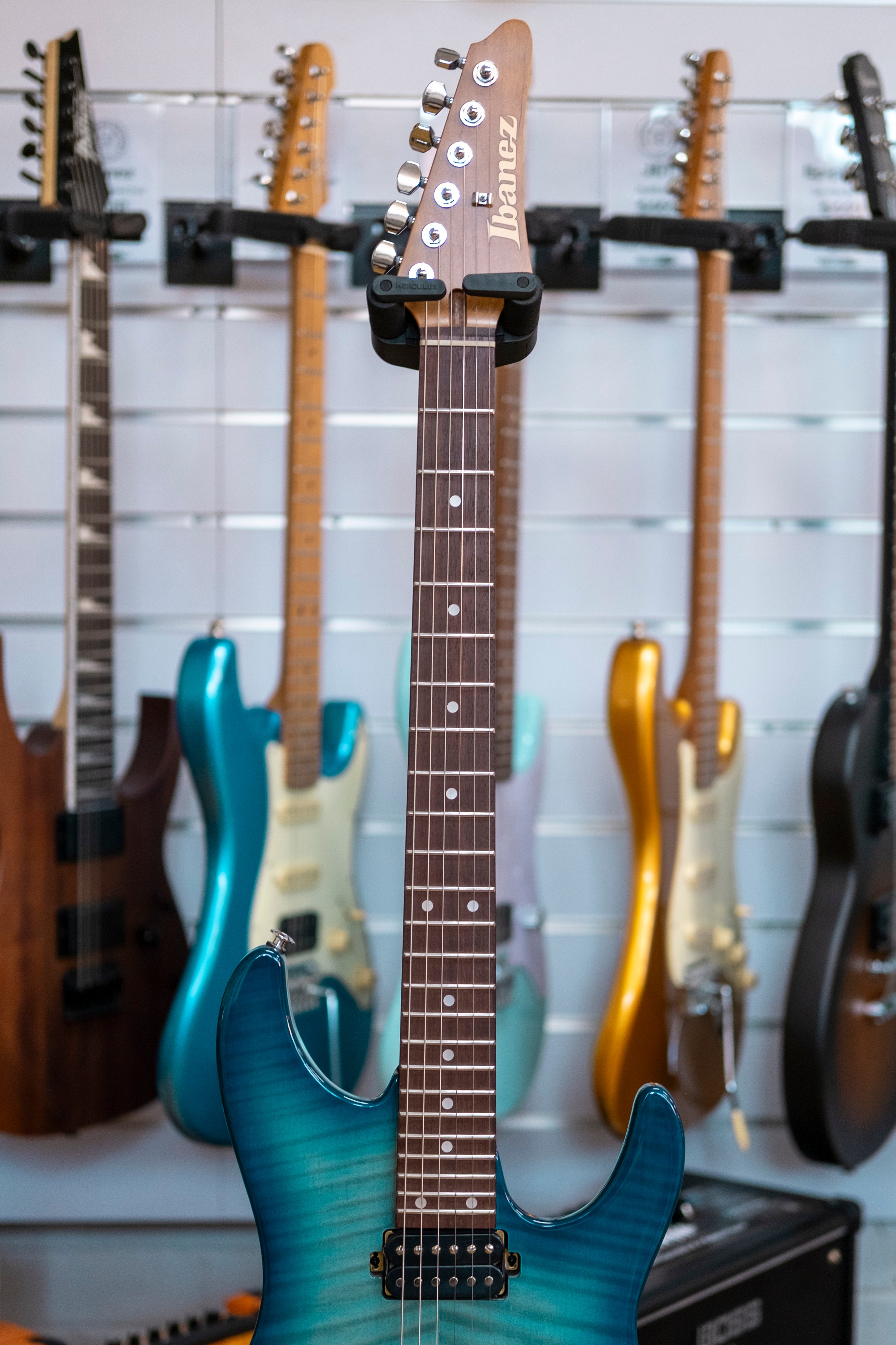 Ibanez AZ24S1F Electric Guitar (Transparent Turquoise Burst)