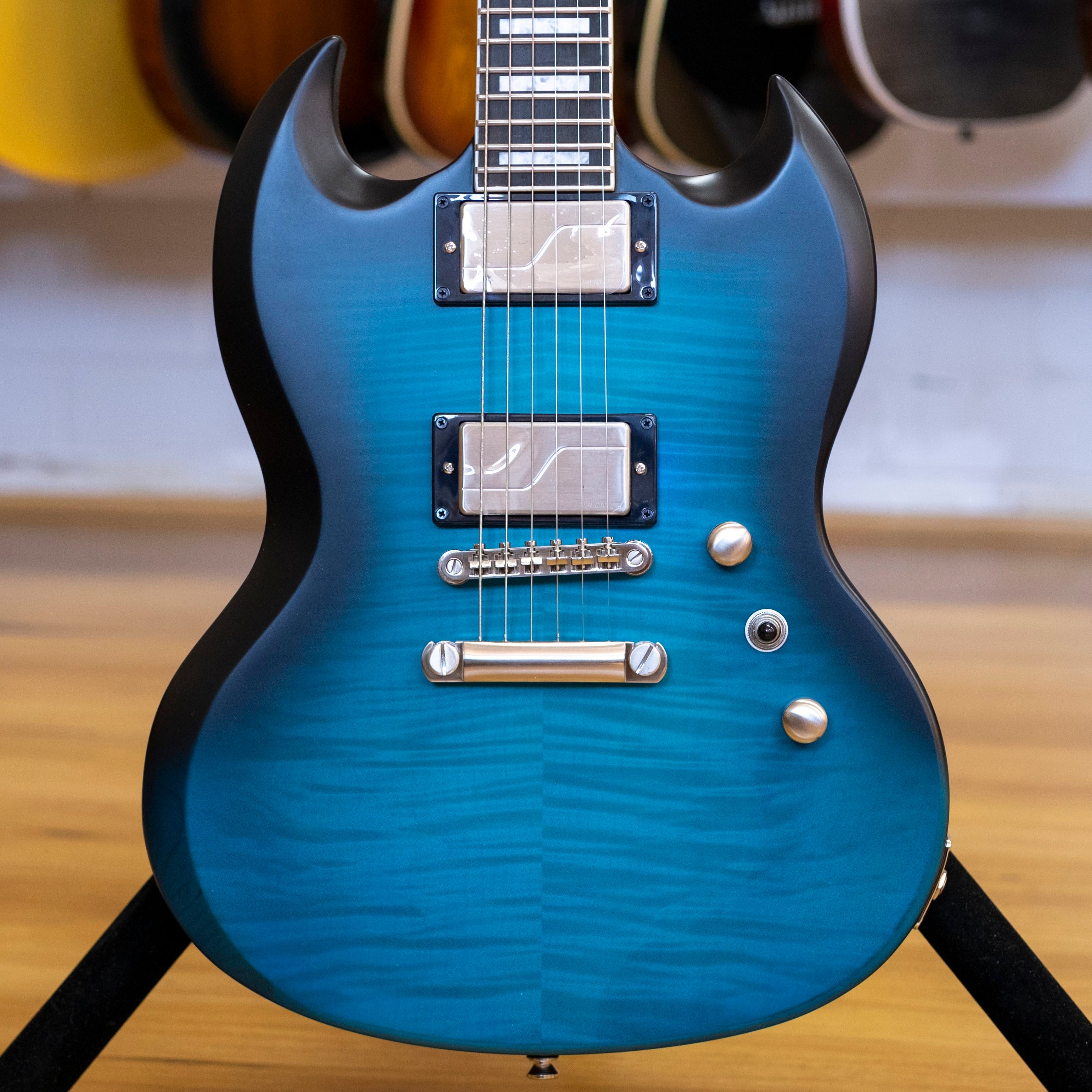 Epiphone SG Prophecy Series Electric Guitar (Blue Tiger Aged Gloss)