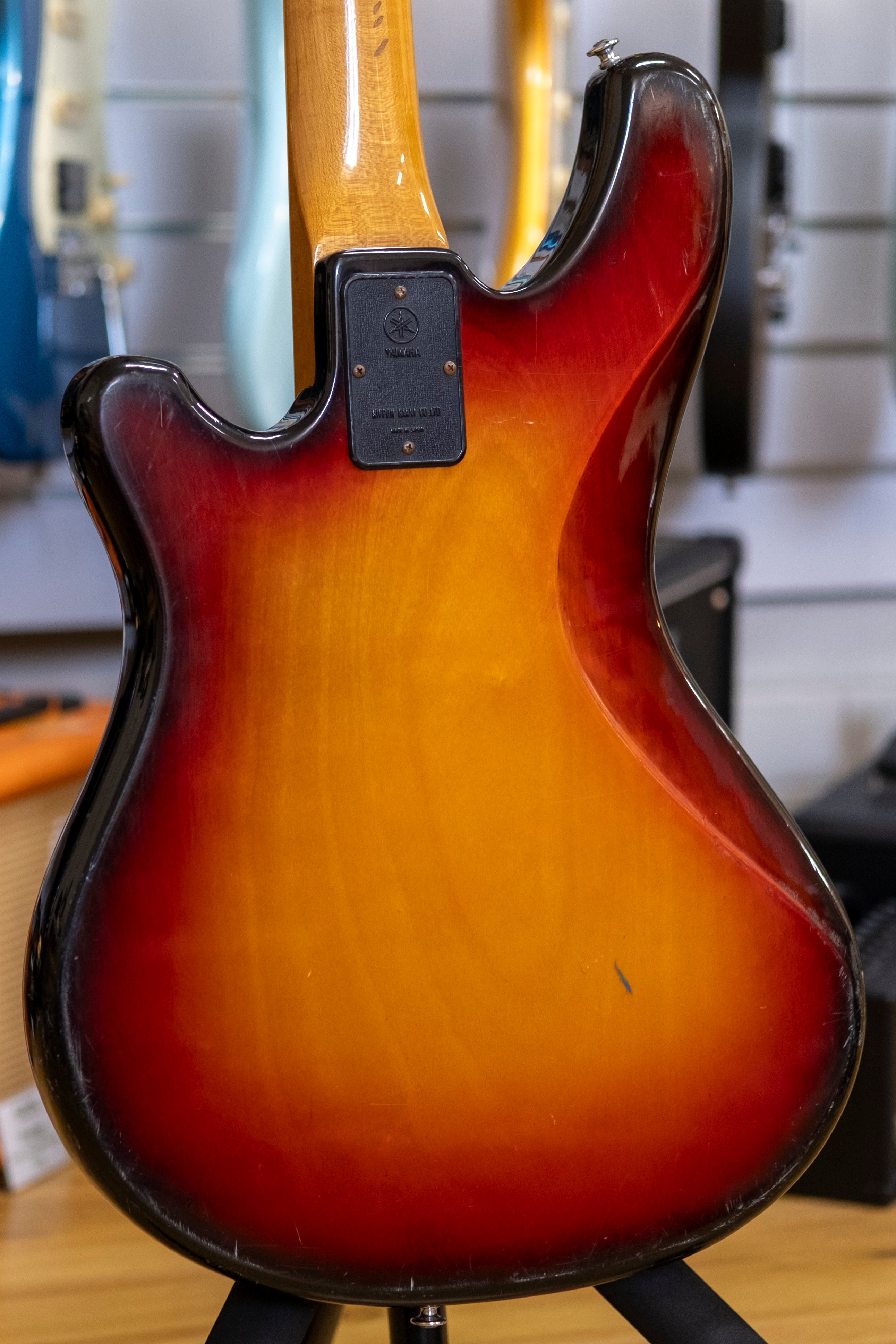 Yamaha Super Bass SB-55 Bass Guitar (3-Tone Sunburst) (Pre-Owned, 1974 MIJ)