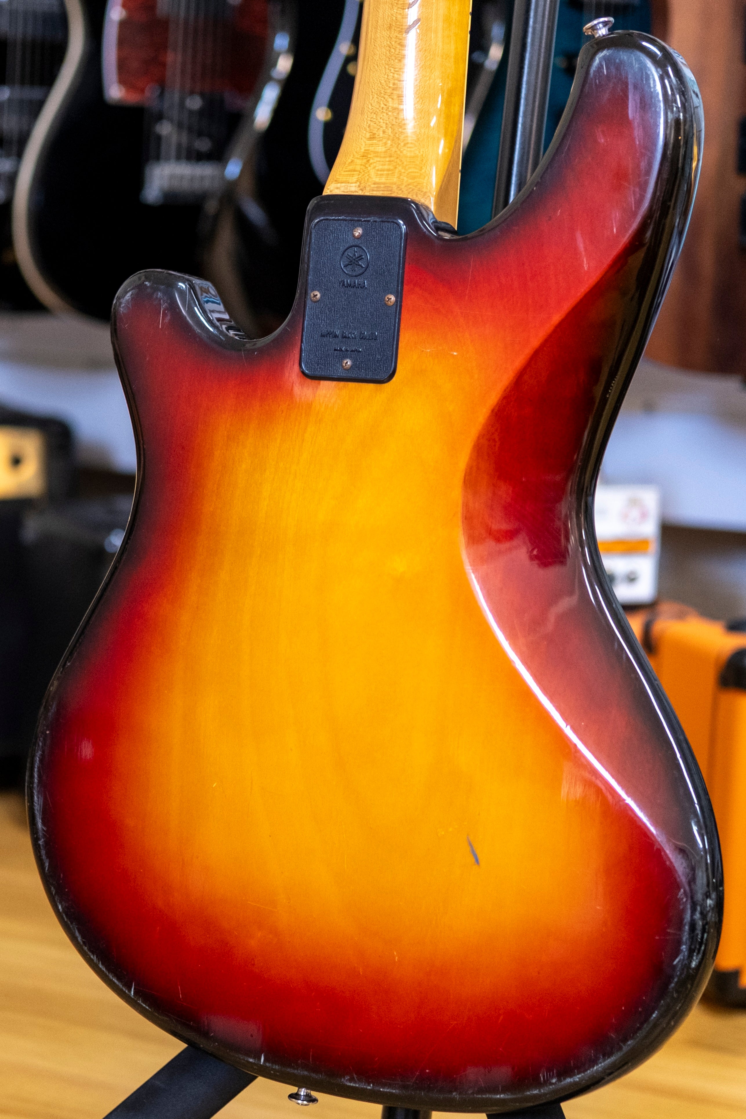 Yamaha Super Bass SB-55 Bass Guitar (3-Tone Sunburst) (Pre-Owned, 1974 MIJ)