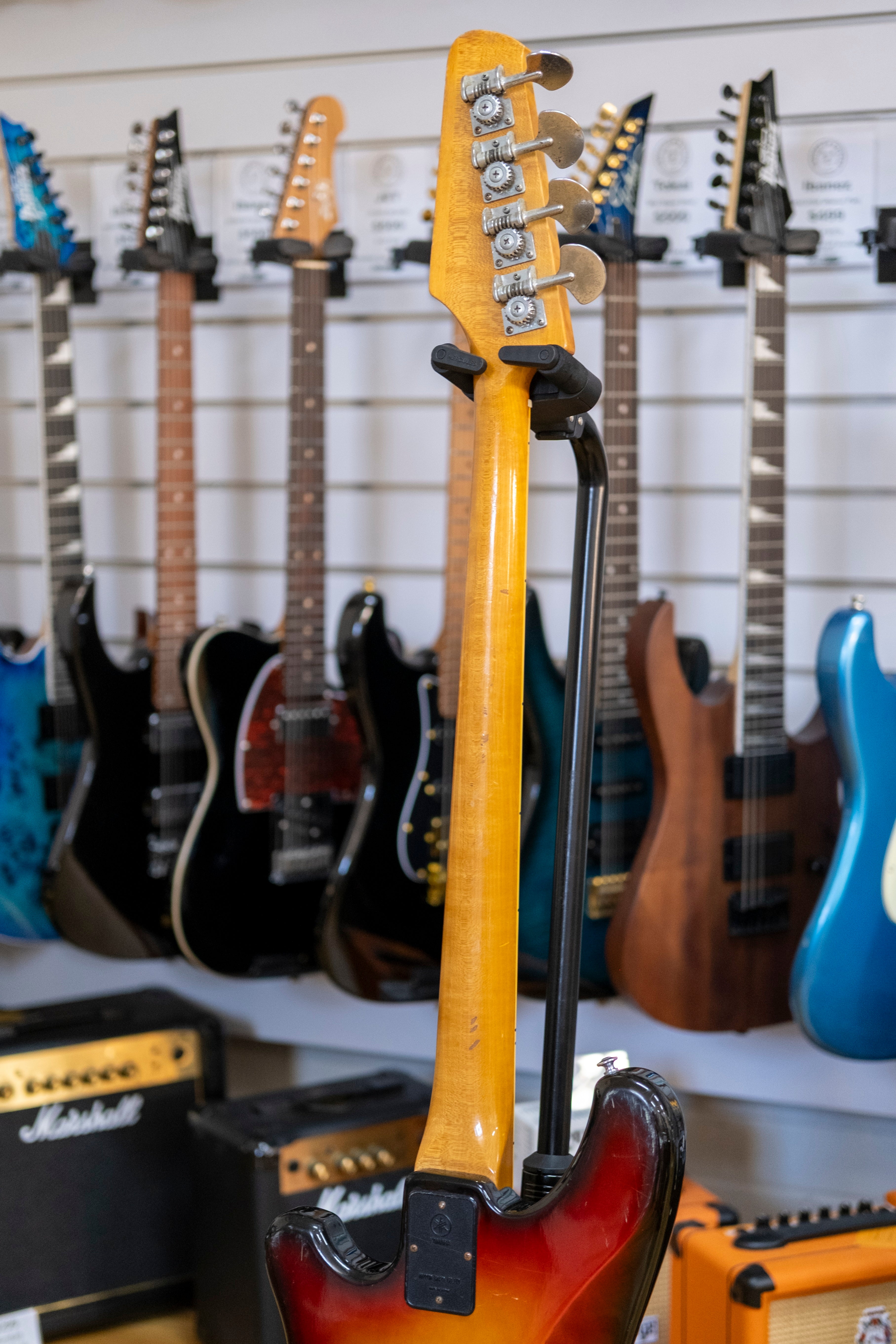 Yamaha Super Bass SB-55 Bass Guitar (3-Tone Sunburst) (Pre-Owned, 1974 MIJ)