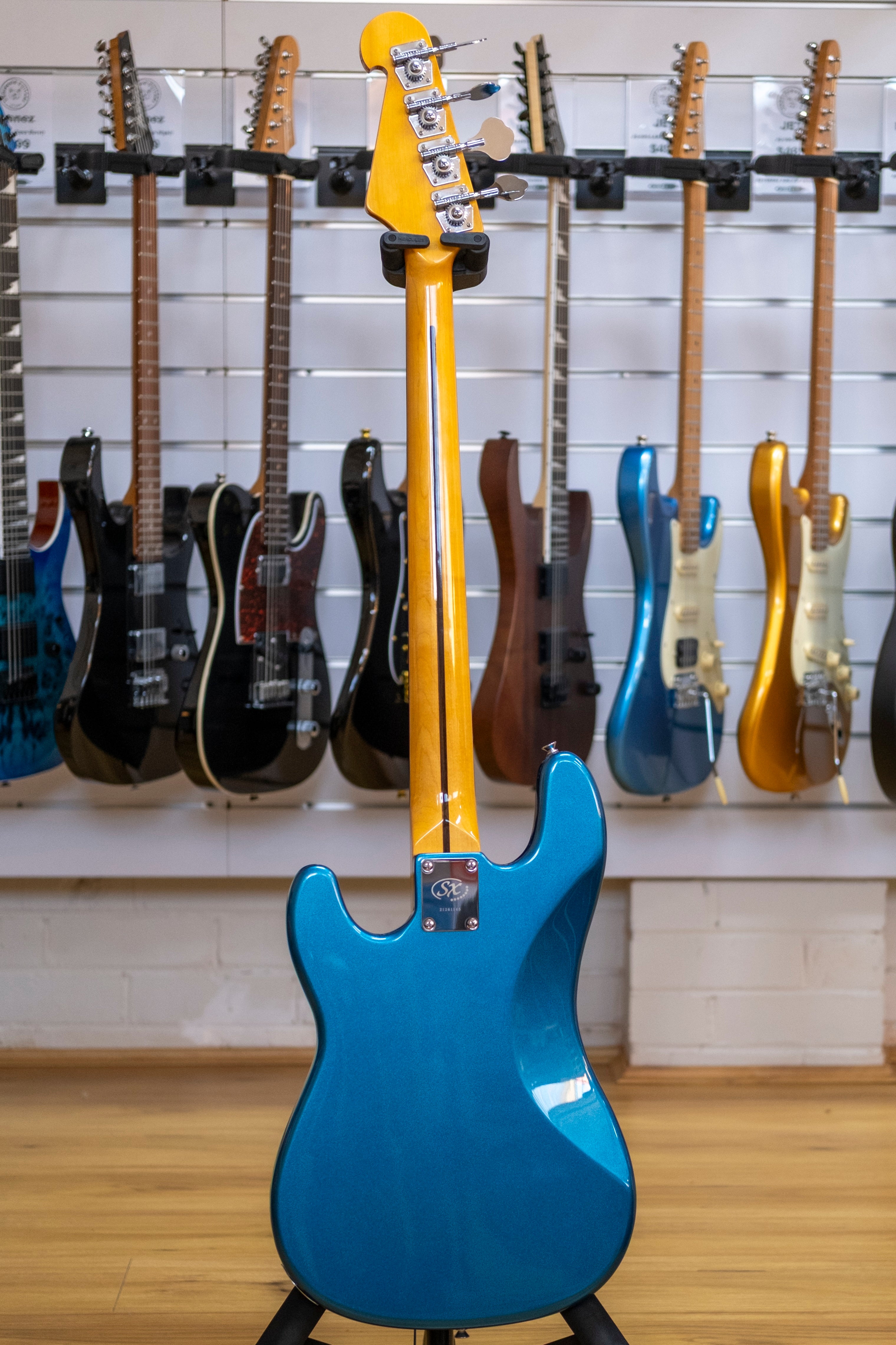 SX VTG Series P&J 4-String Bass Guitar (Lake Placid Blue)