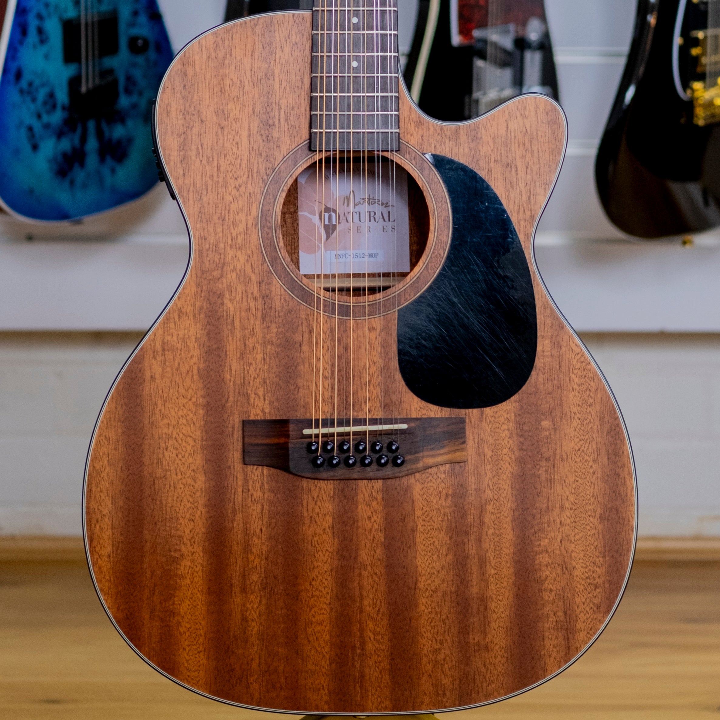 Martinez Natural Series Mahogany 12-String Acoustic Electric Guitar (Pre-Owned)