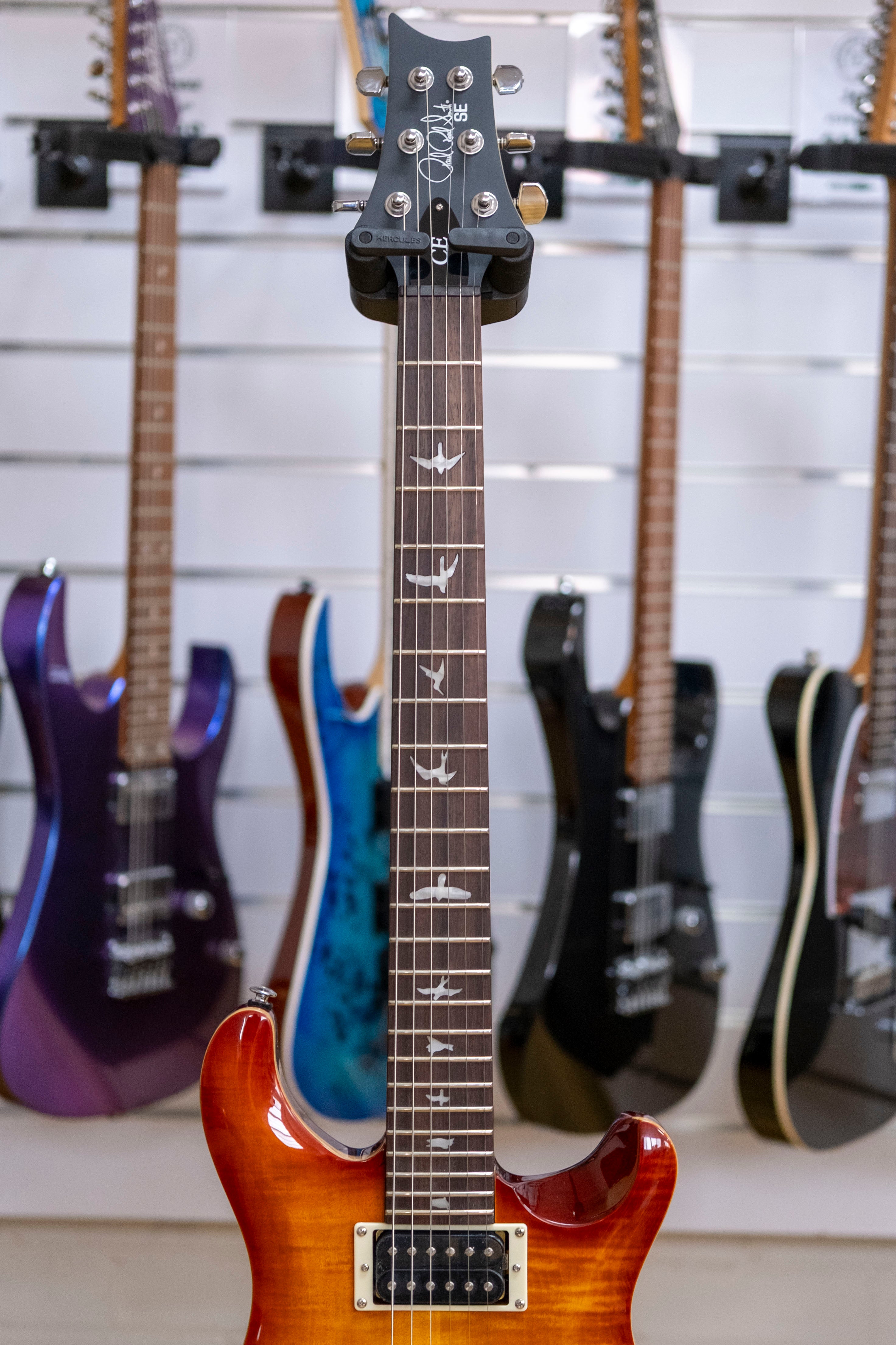 PRS SE CE24 Maple Top Electric Guitar with Gig Bag (Vintage Sunburst)