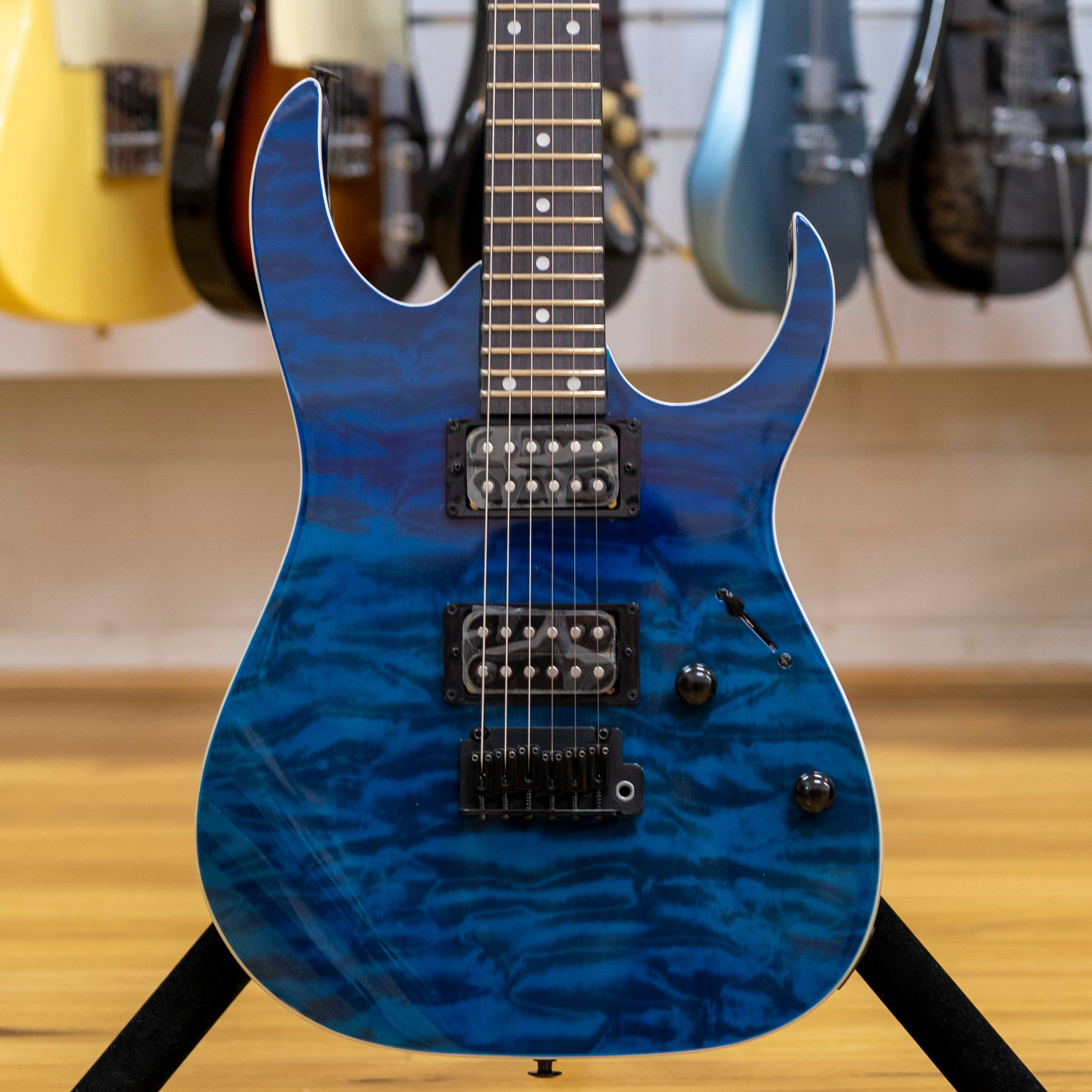 Ibanez Gio RG120QASP Electric Guitar (Blue Gradation)