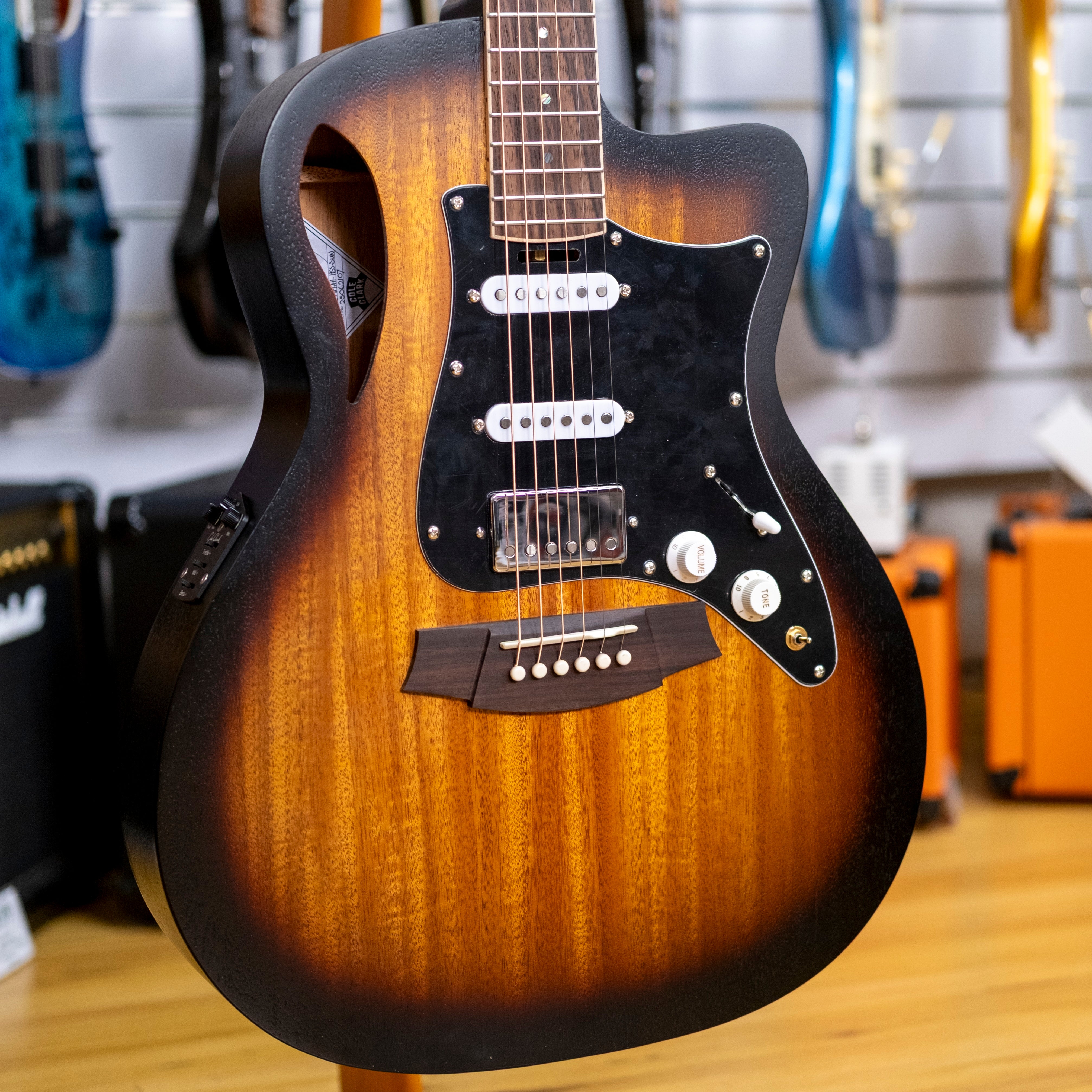 Cole Clark Studio Series True Hybrid Thinline Acoustic Electric Guitar