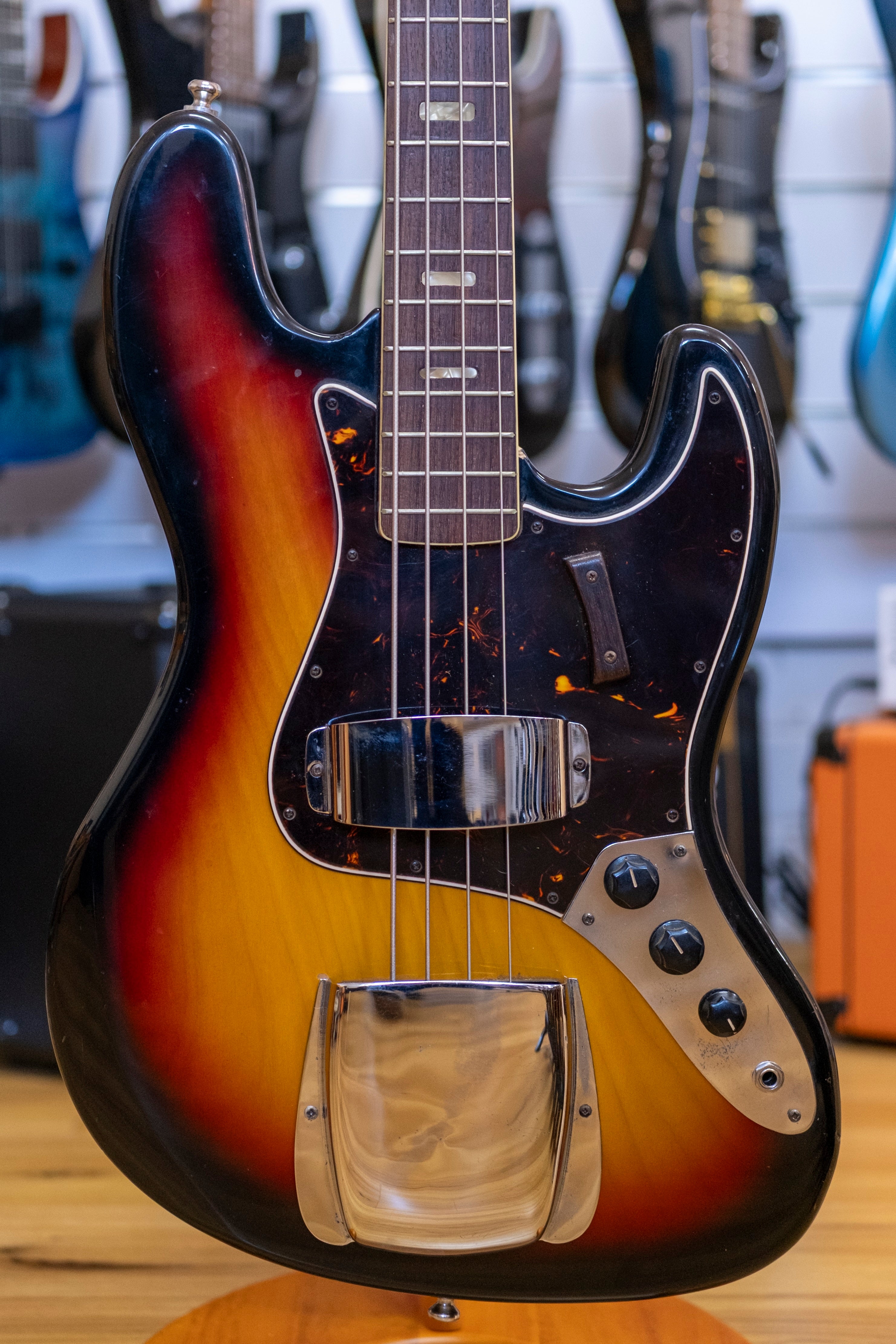 Greco JB-380 'Jazz' Bass Guitar (3-Tone Sunburst) (Pre-Owned, 1980's MIJ)