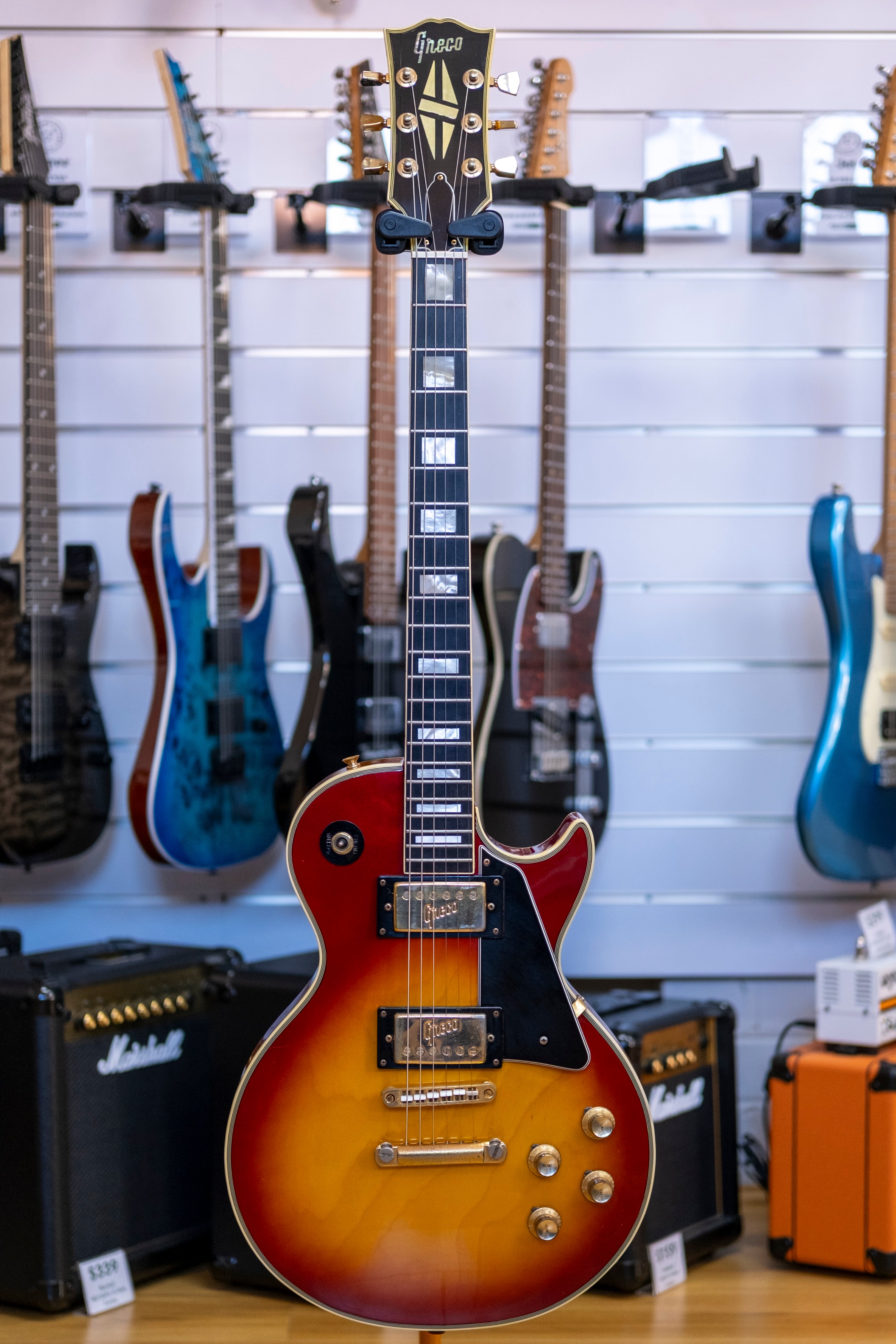 Greco EG-500R 'LP' Custom Electric Guitar (Cherry Sunburst) (Pre-Owned, 1970's MIJ)