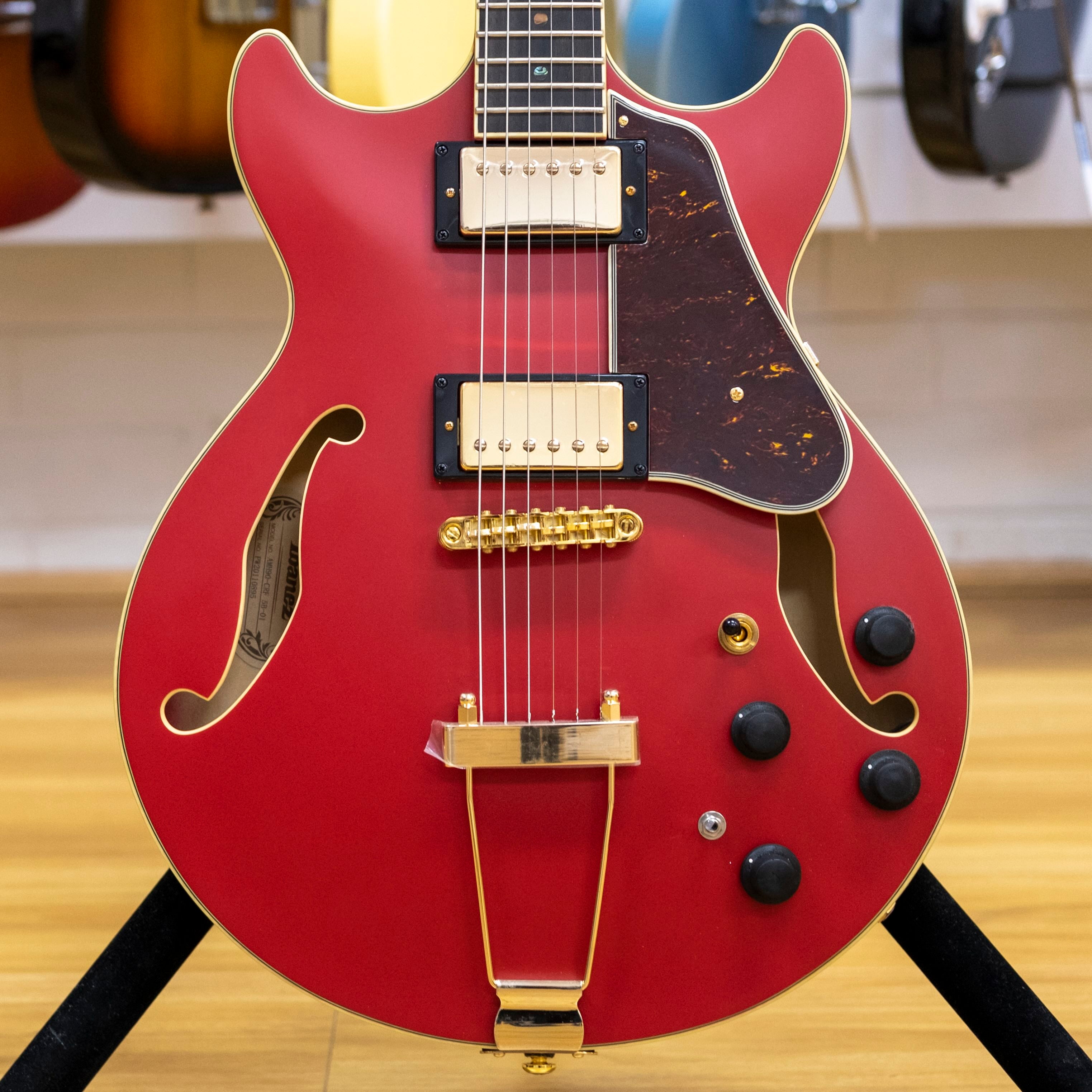 Ibanez AMH90 Artcore Expressionist Semi-Hollow Electric Guitar (Cherry Red Flat)