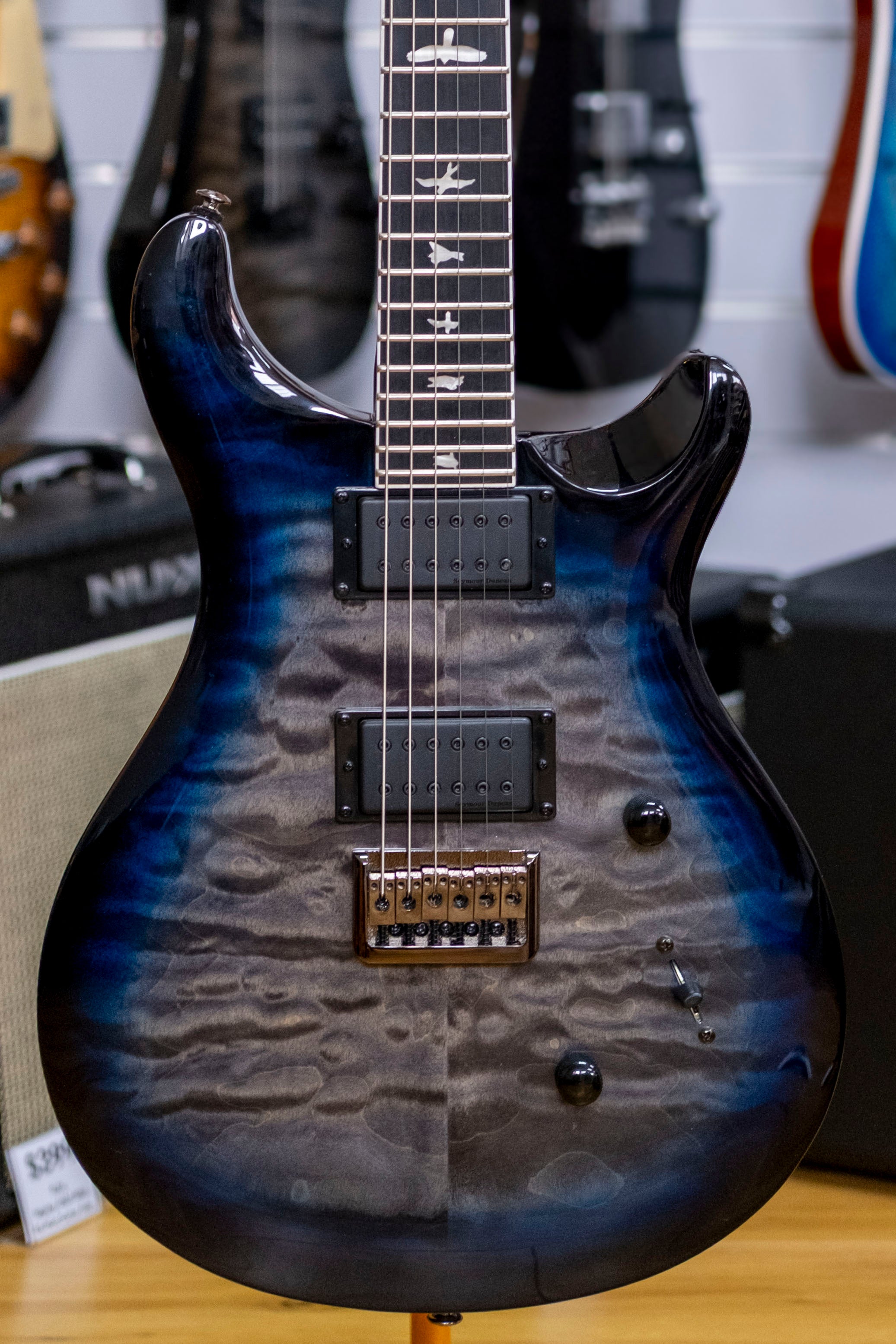 PRS SE Mark Holcomb Signature Electric Guitar with Bag (Holcomb Blue Burst)