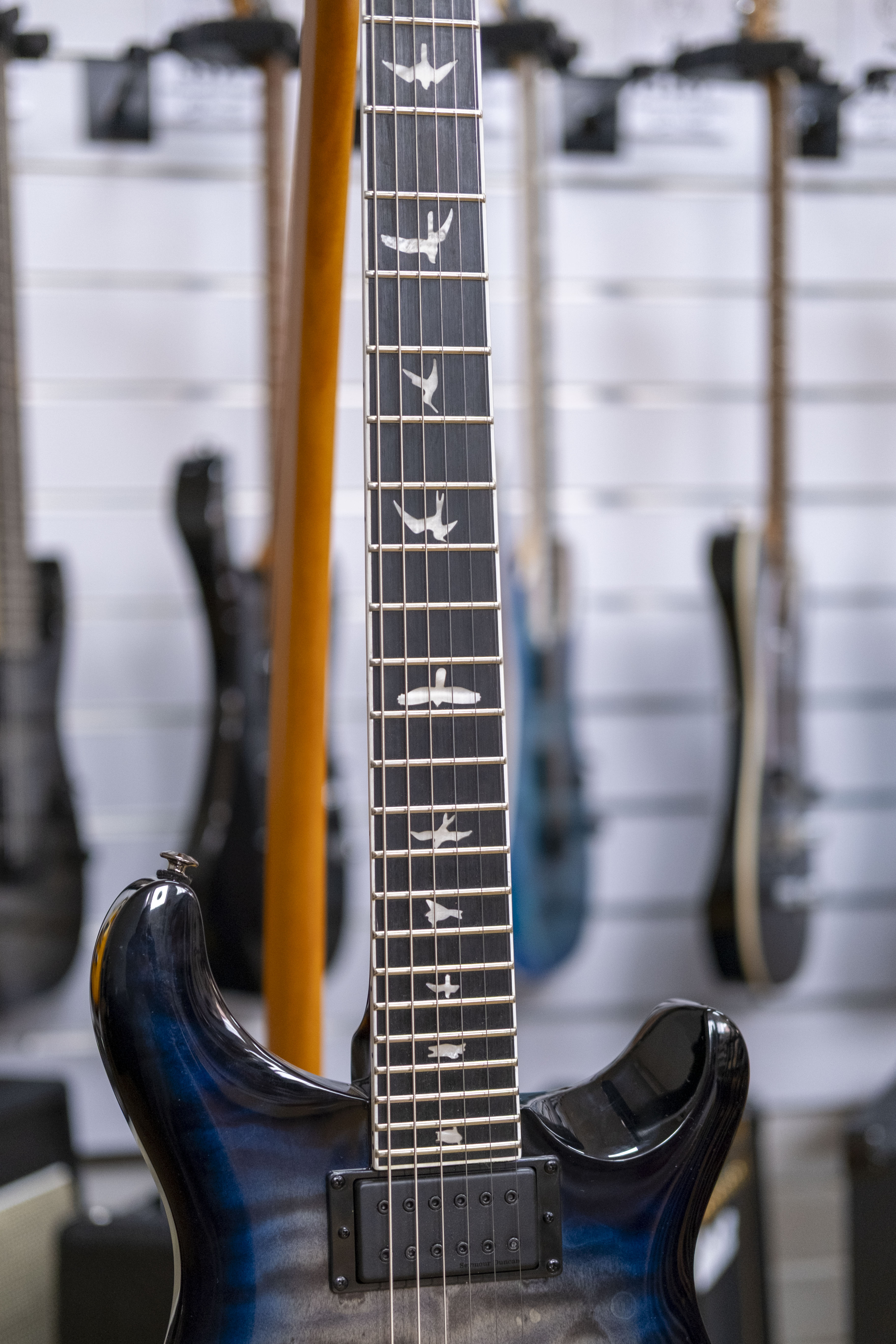 PRS SE Mark Holcomb Signature Electric Guitar with Bag (Holcomb Blue Burst)