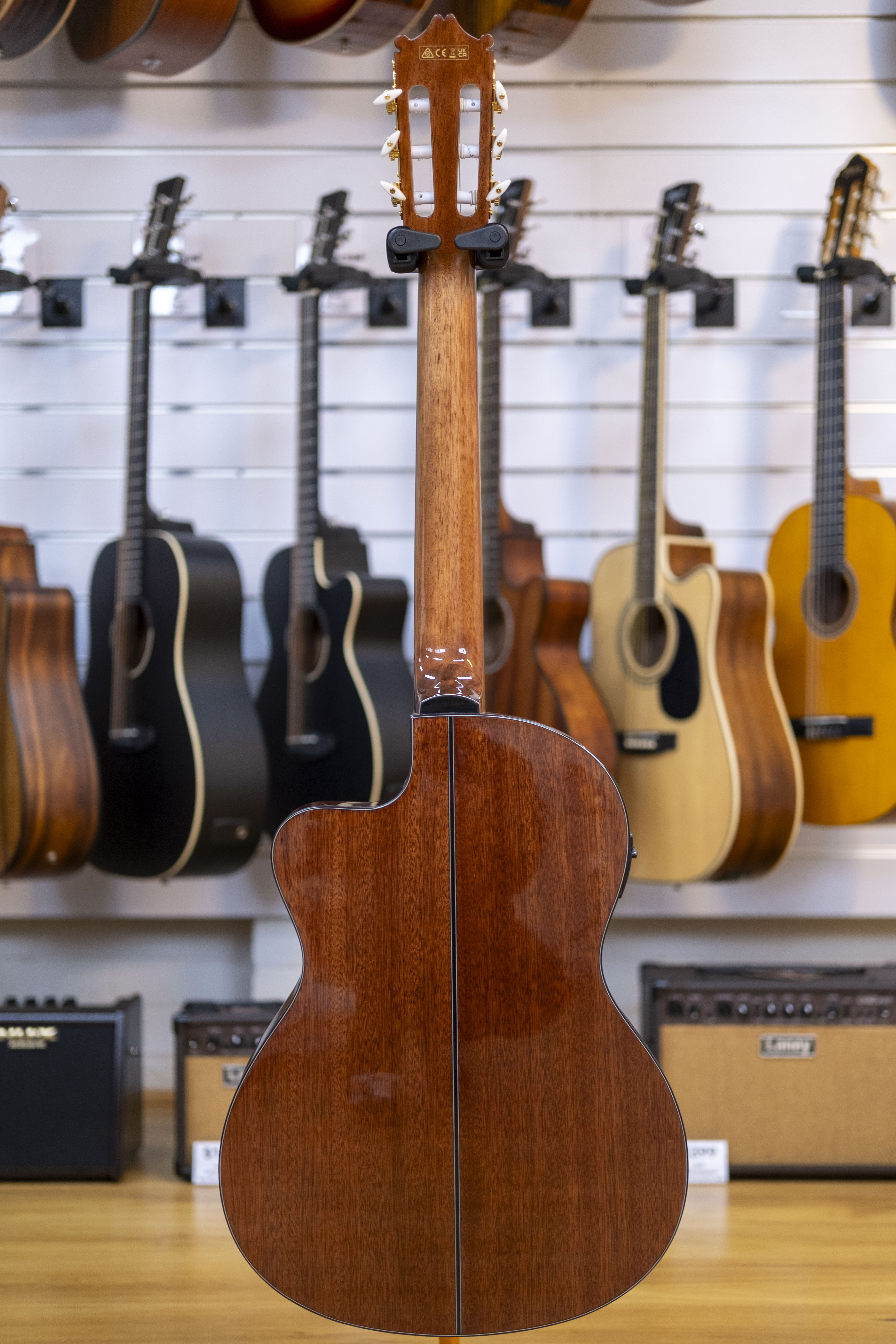 Ibanez GA5TCE Thinline Electric Classical Guitar (Amber High Gloss)