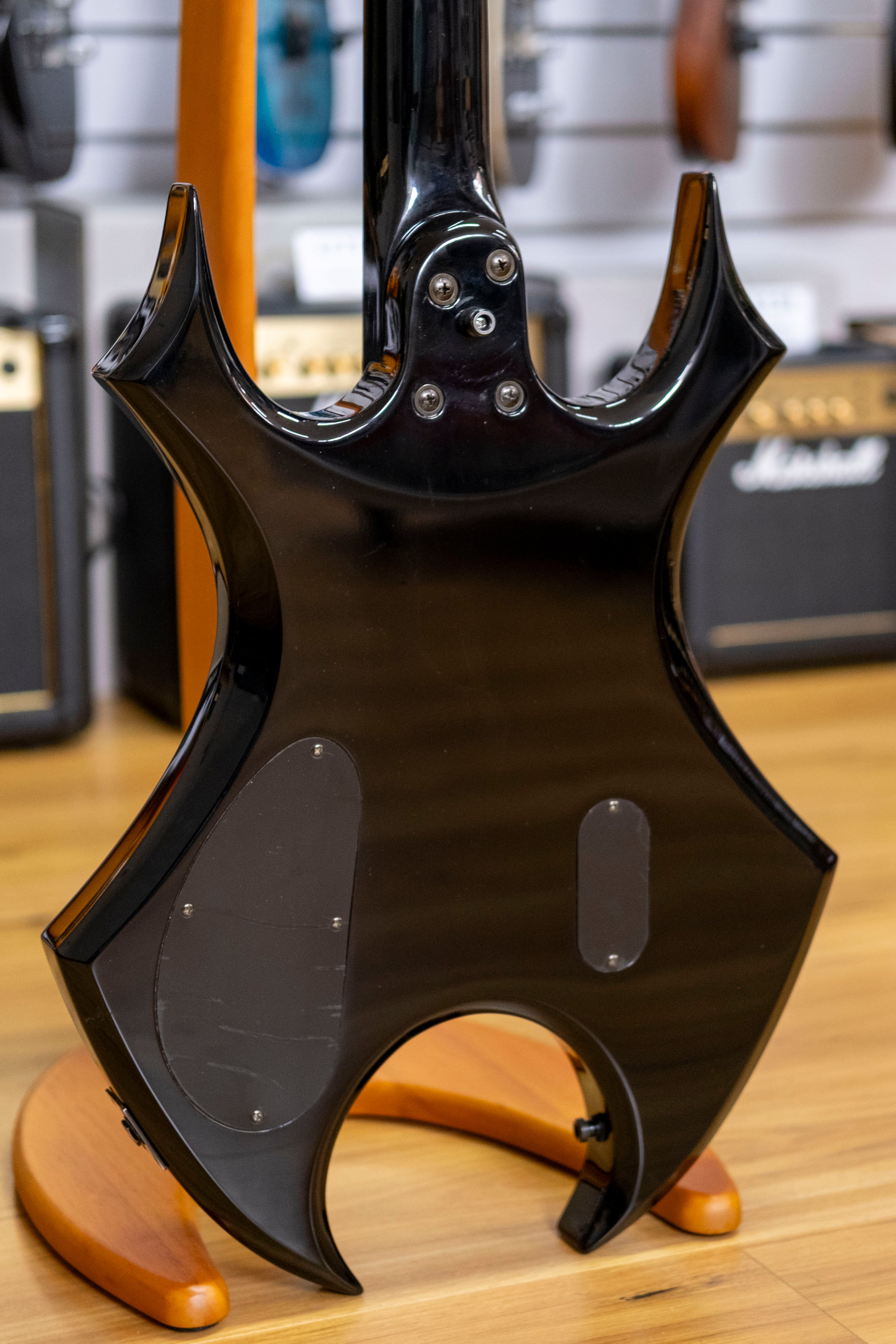 BC Rich Special Edition Virgo Bass Guitar with Coffin Case (Black) (Pre-Owned, 2006)