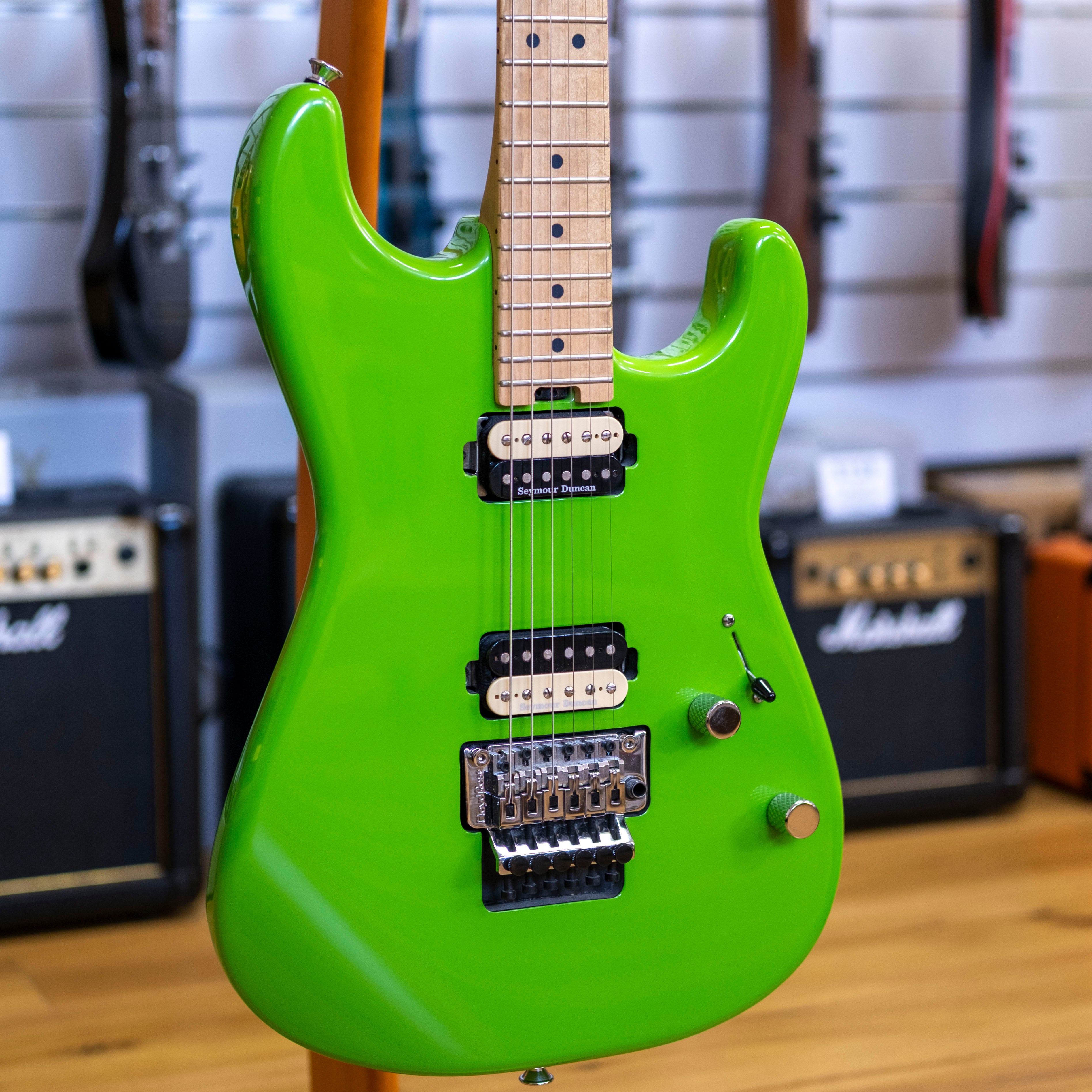 Charvel San Dimas 1 Electric Guitar (Slime Green) (Pre-Owned, 2016)