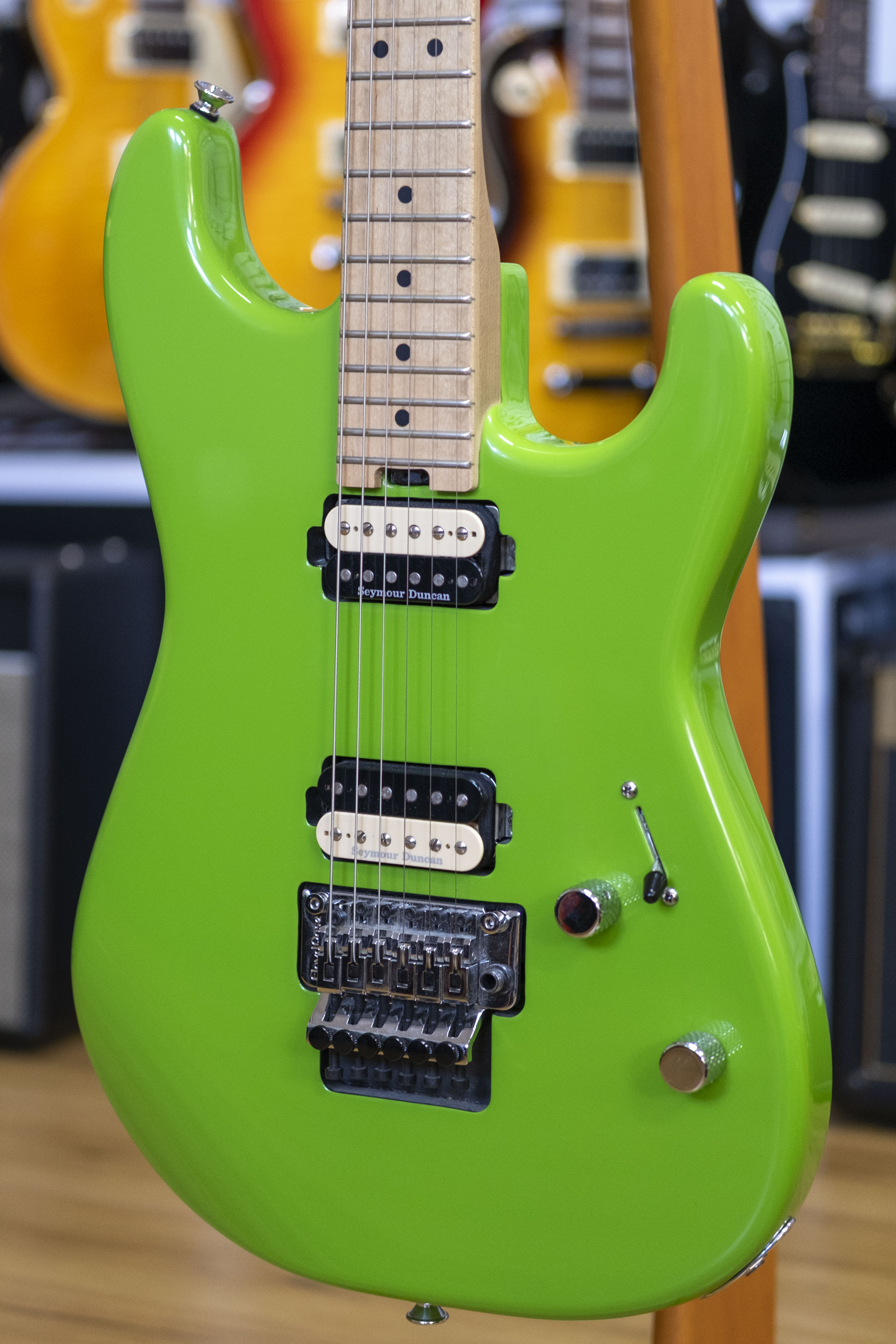 Charvel San Dimas 1 Electric Guitar (Slime Green) (Pre-Owned, 2016)