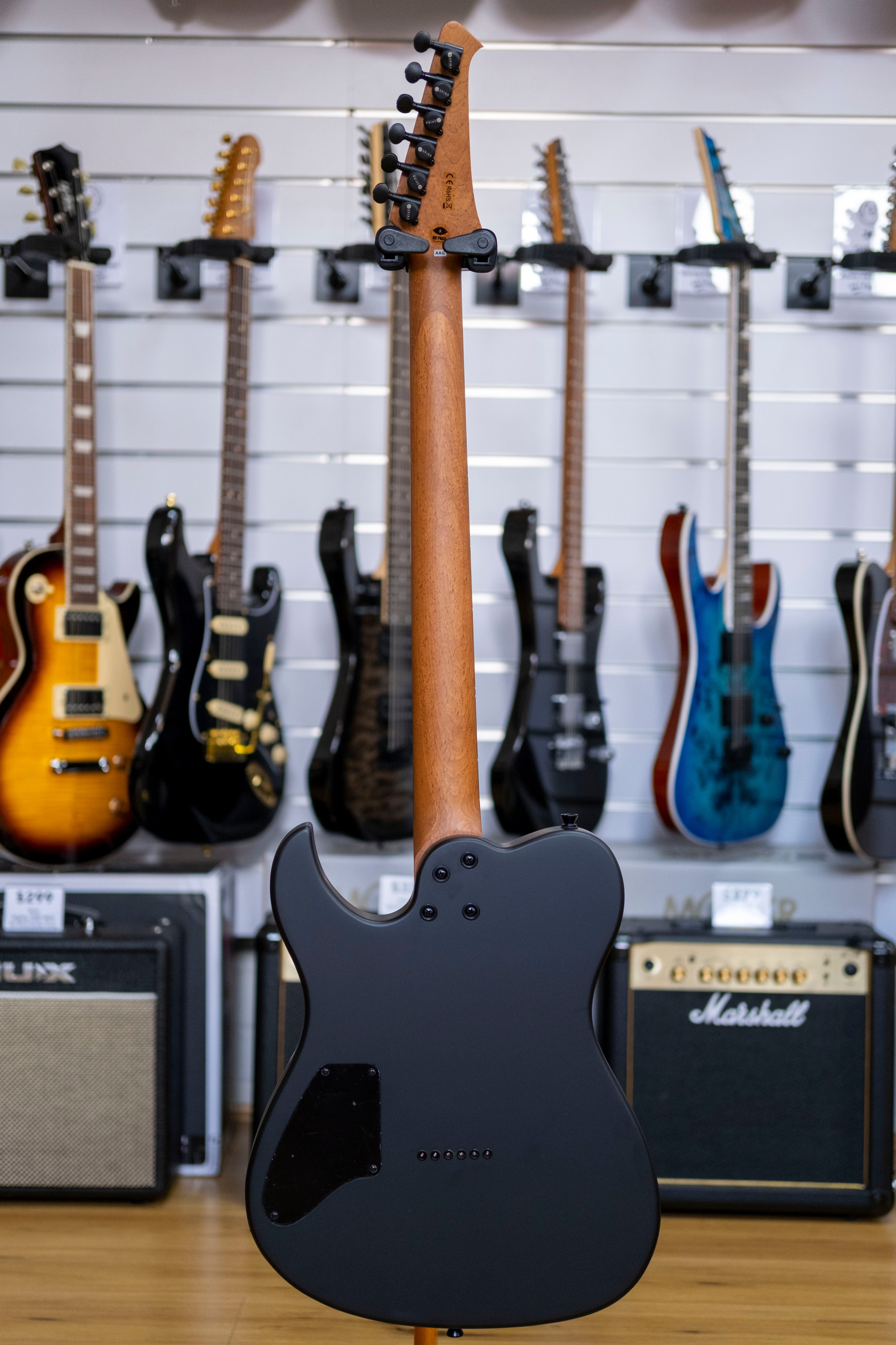 Spira T-400 Baritone Electric Guitar (Satin Black)