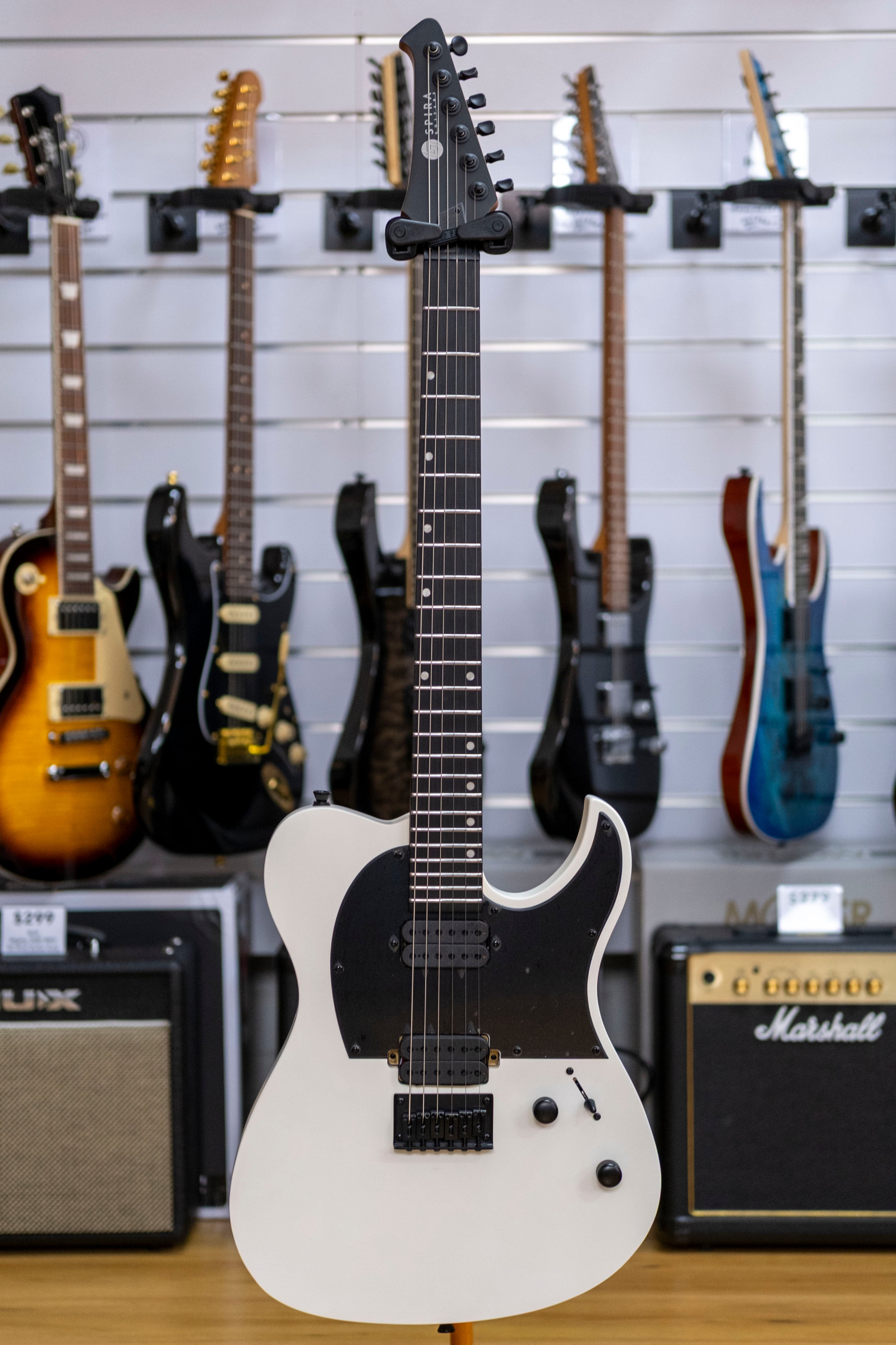 Spira T-400 Electric Guitar (Satin White)