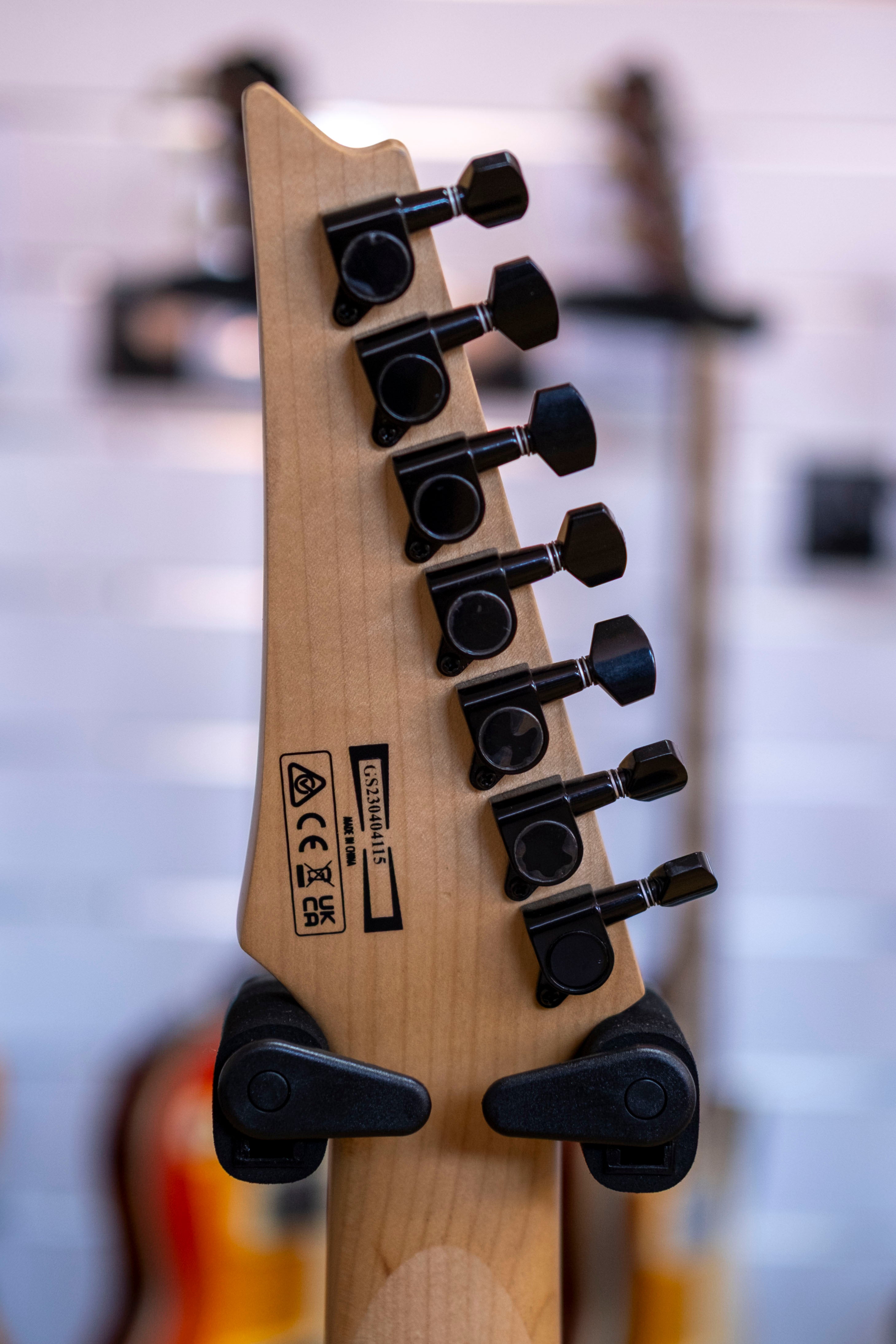 Ibanez Gio RG7221QA 7-String Electric Guitar (Transparent Black Sunburst)