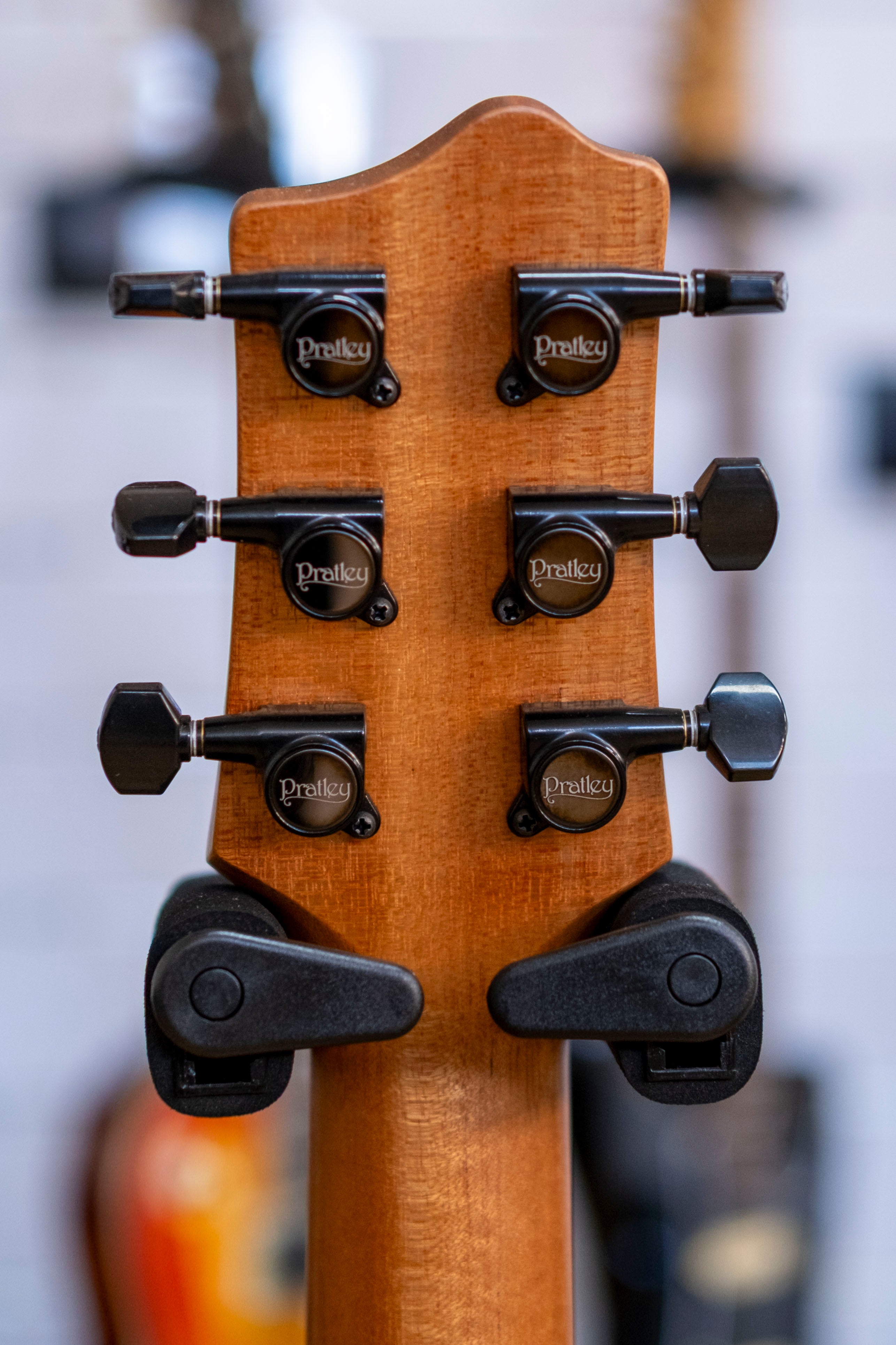 Pratley Classic Series Mini OM Acoustic Electric Guitar (All Solid Blackwood)