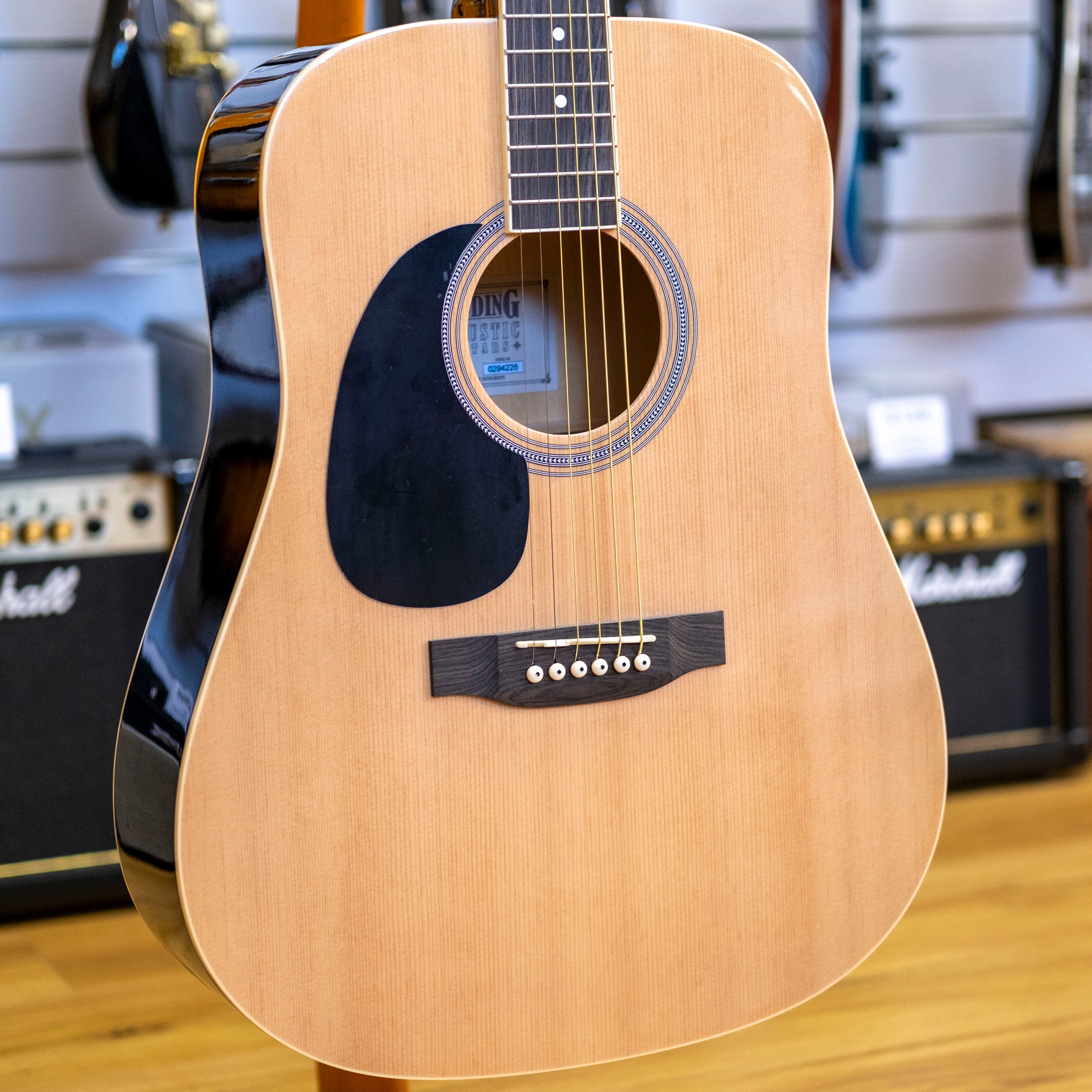 Redding RED50LH Left Handed Dreadnought Acoustic Guitar (Natrural)