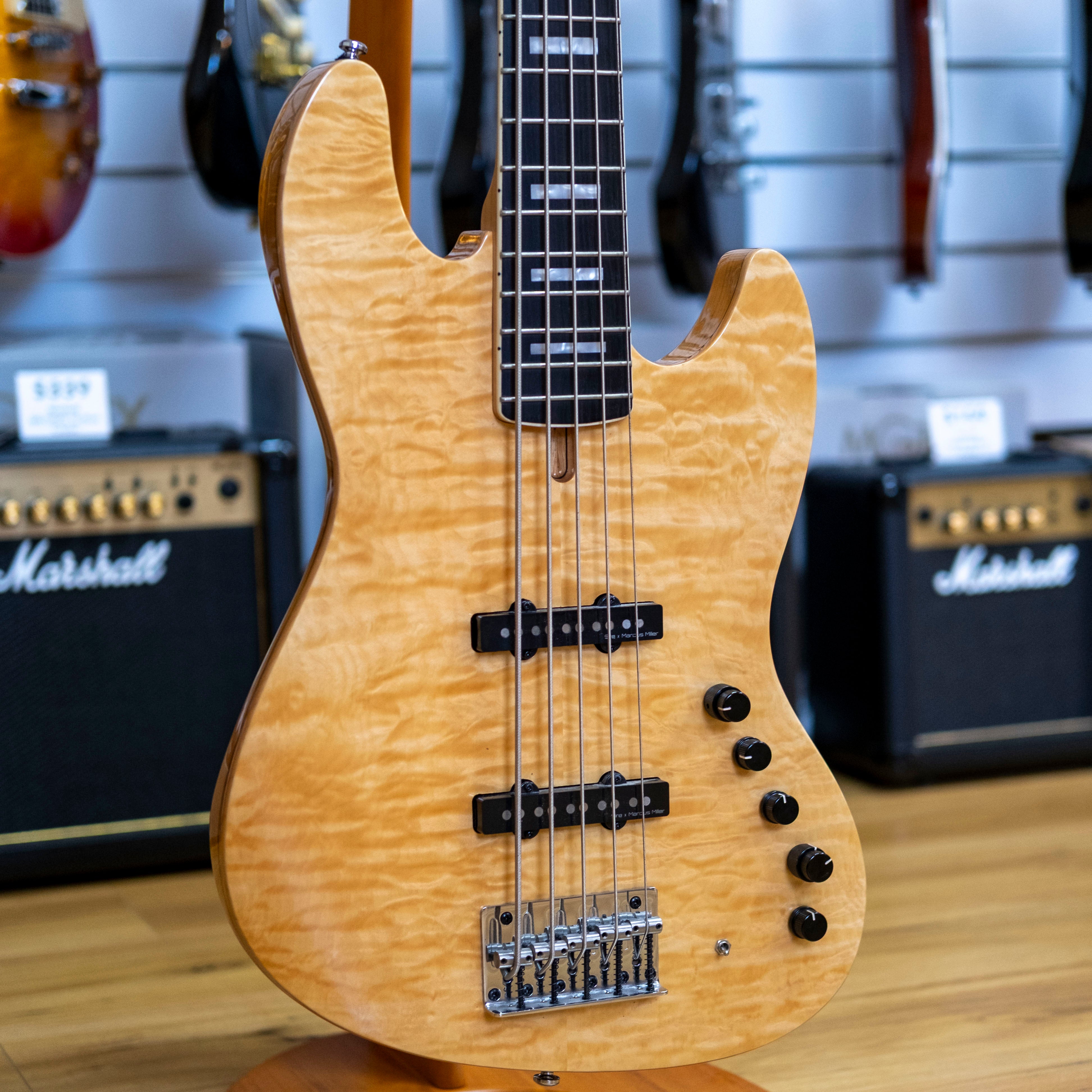 Sire Marcus Miller V9 2nd Generation 5-String Bass Guitar (Natural) (Pre-Owned)