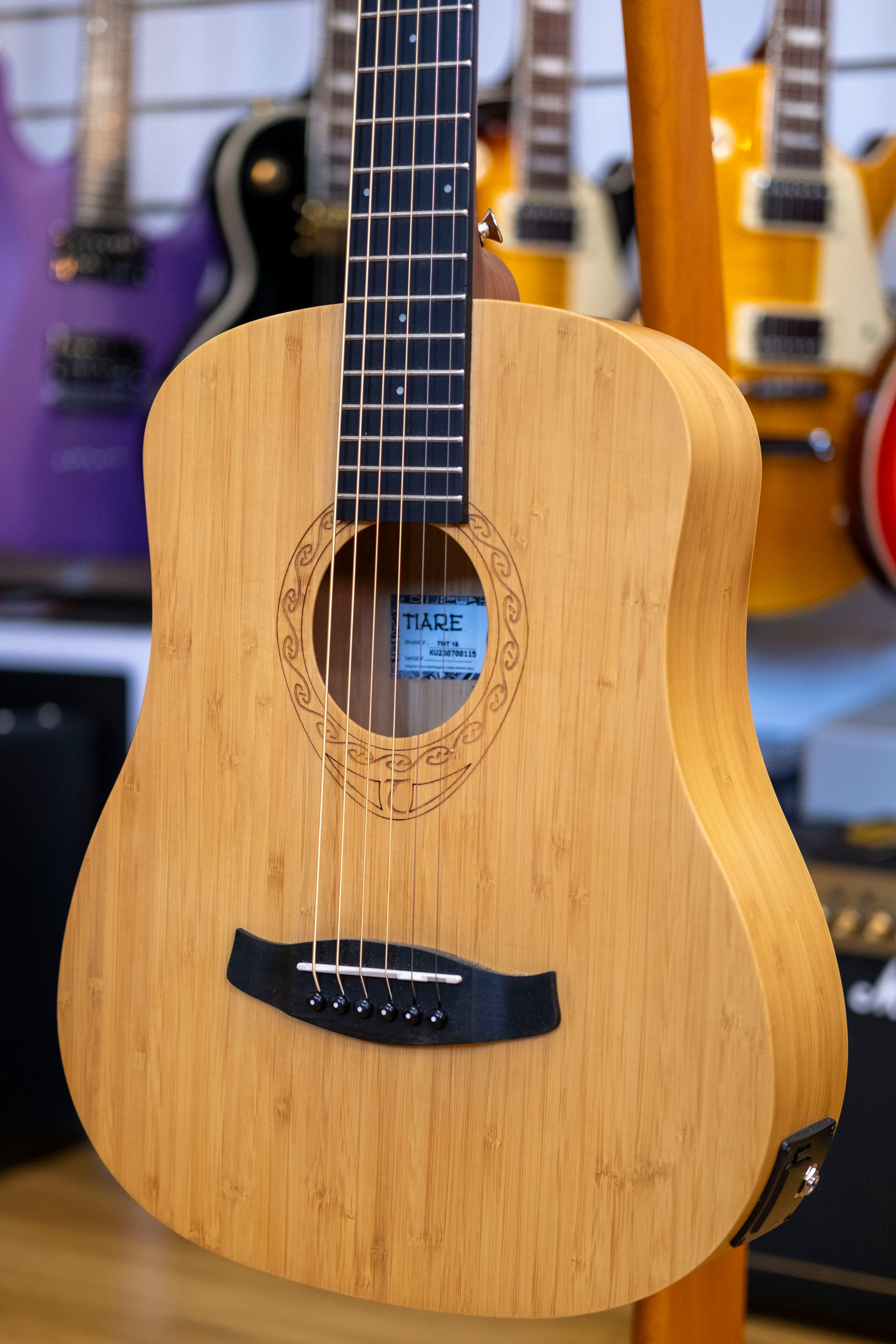 Tanglewood Tiare Bamboo Traveller Acoustic Guitar with Gig Bag (Natural Satin)