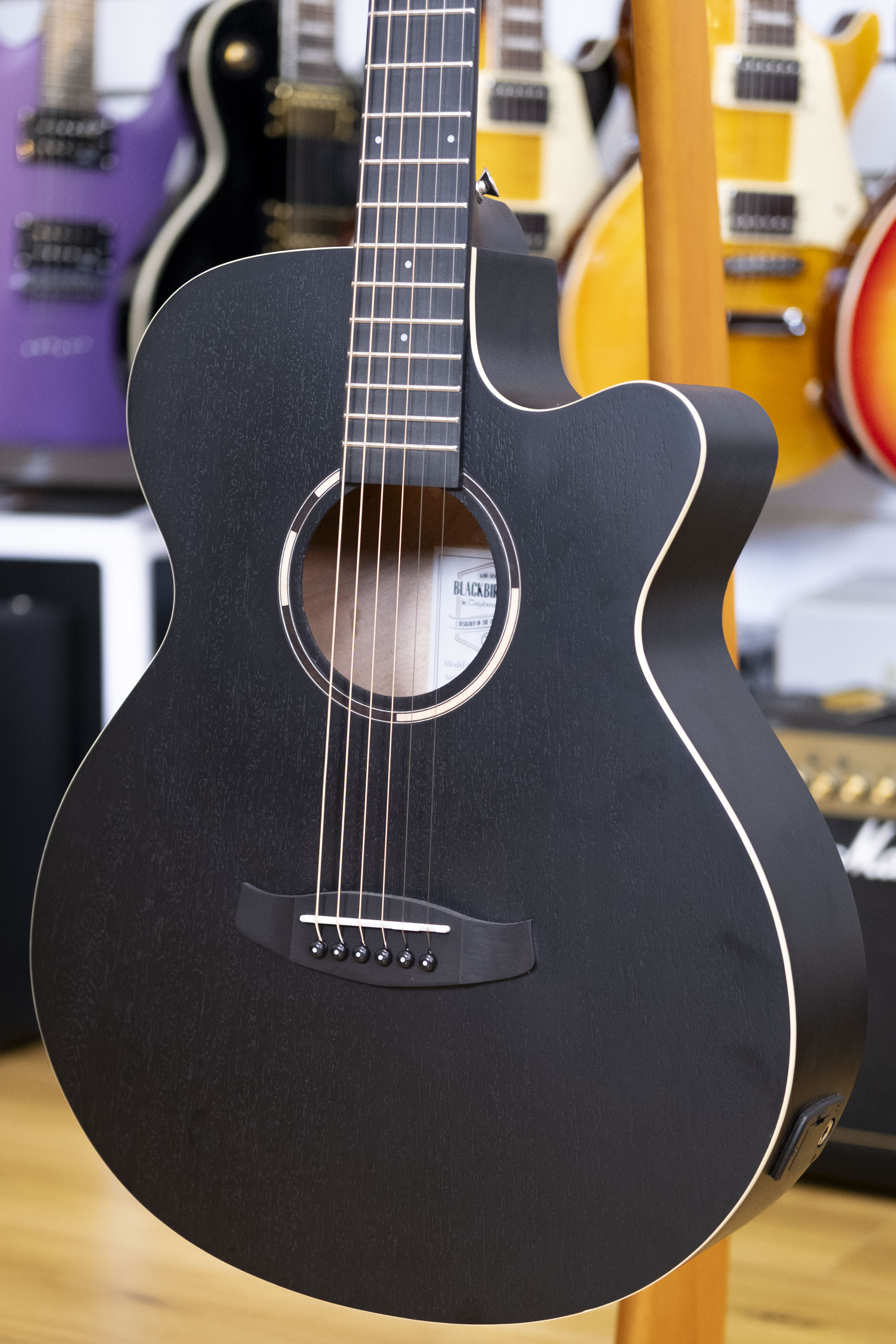 Tanglewood Blackbird Series Superfolk Acoustic Electric Guitar (Smokestack Satin)