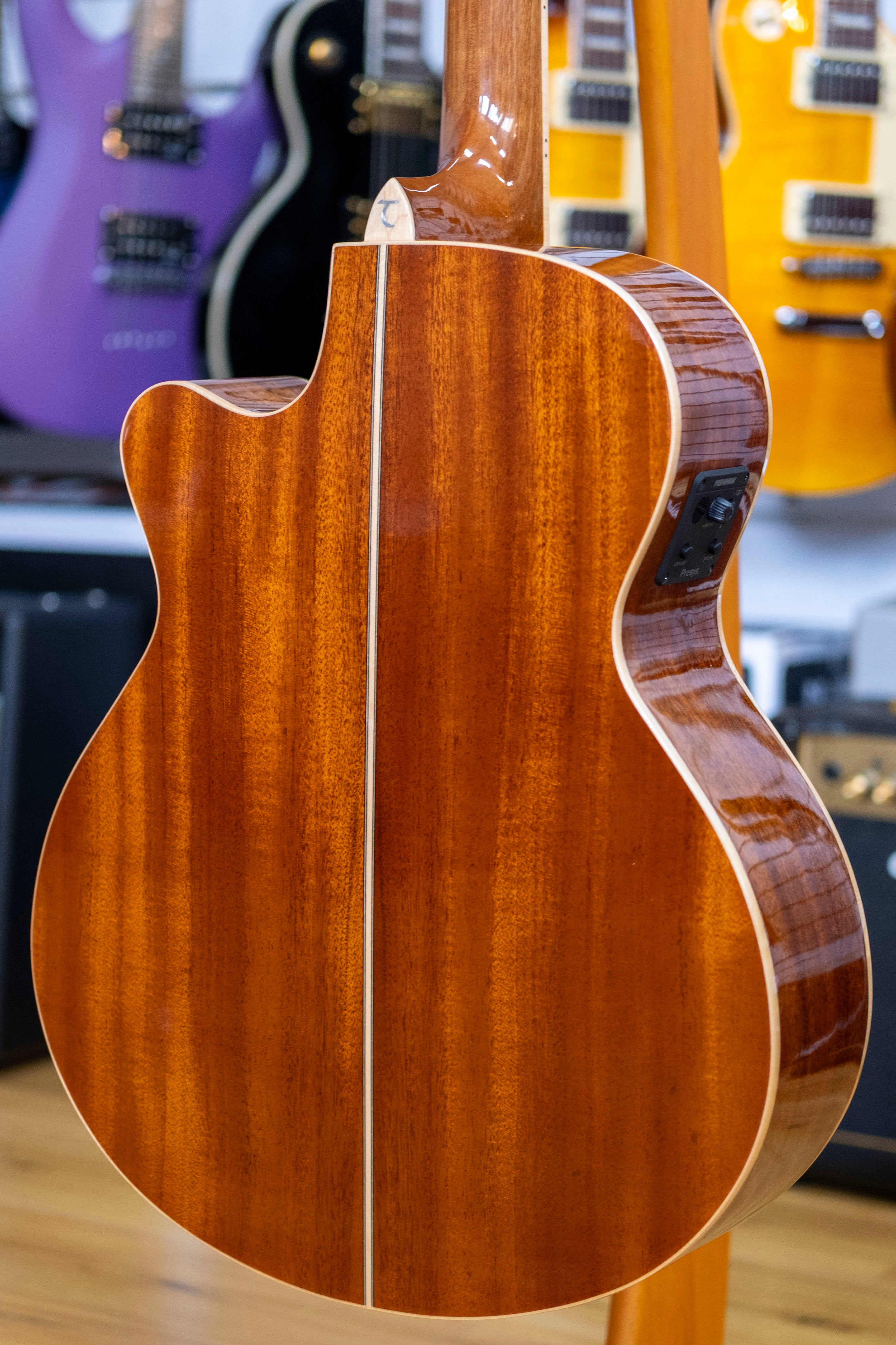 Tanglewood Winterleaf Exotic Superfolk Acoustic Electric Guitar (Tiger Flame Maple)