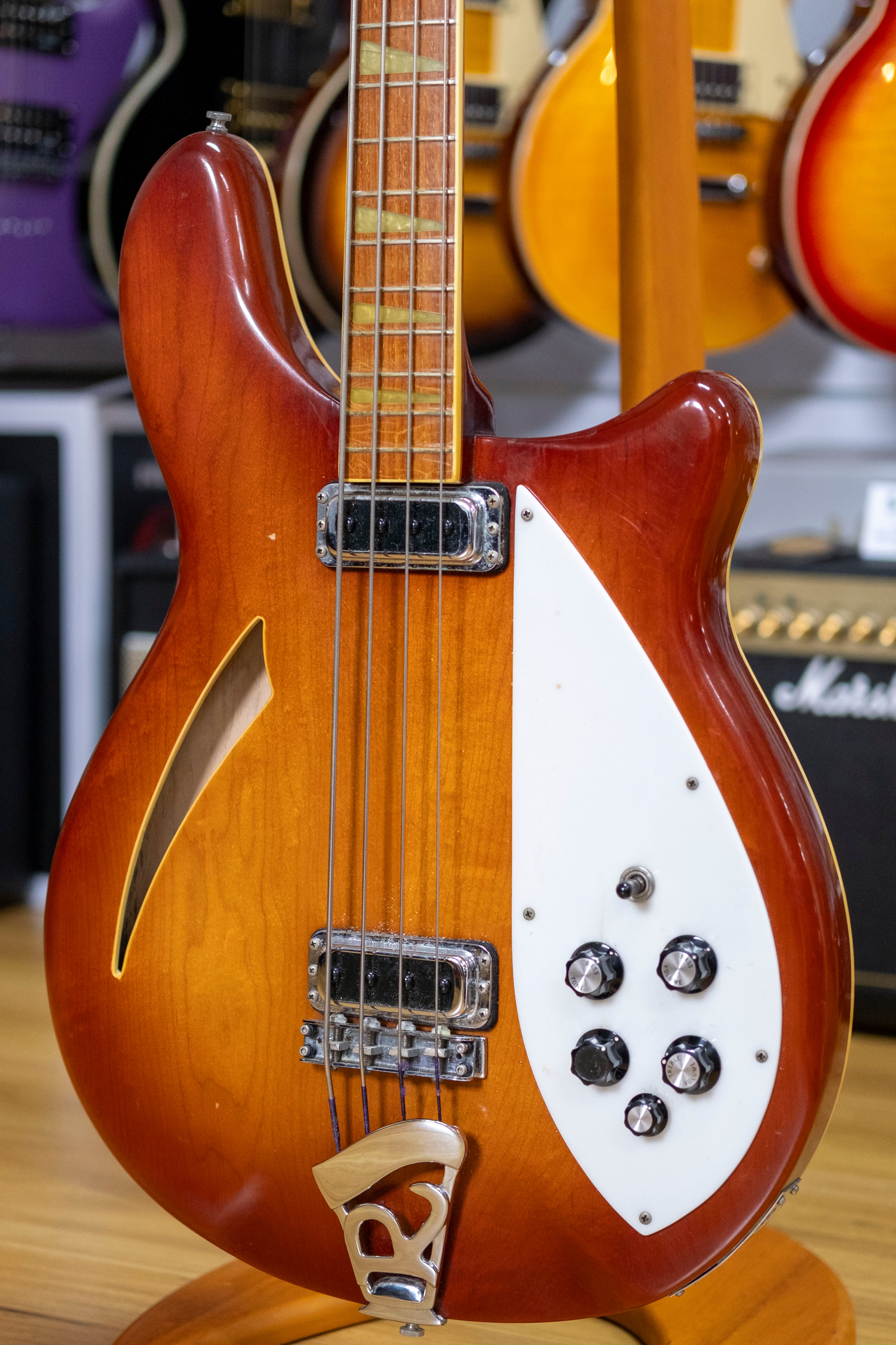 Rickenbacker 4005 Semi-Hollow Bass Guitar (Autumn Glow) (Pre-Owned, 1981)