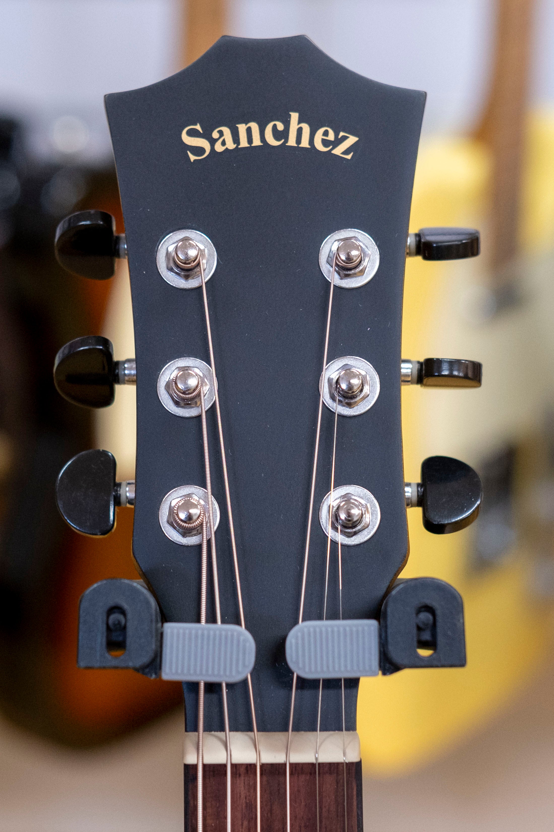 Sanchez Small Body Acoustic Electric Guitar (Koa)