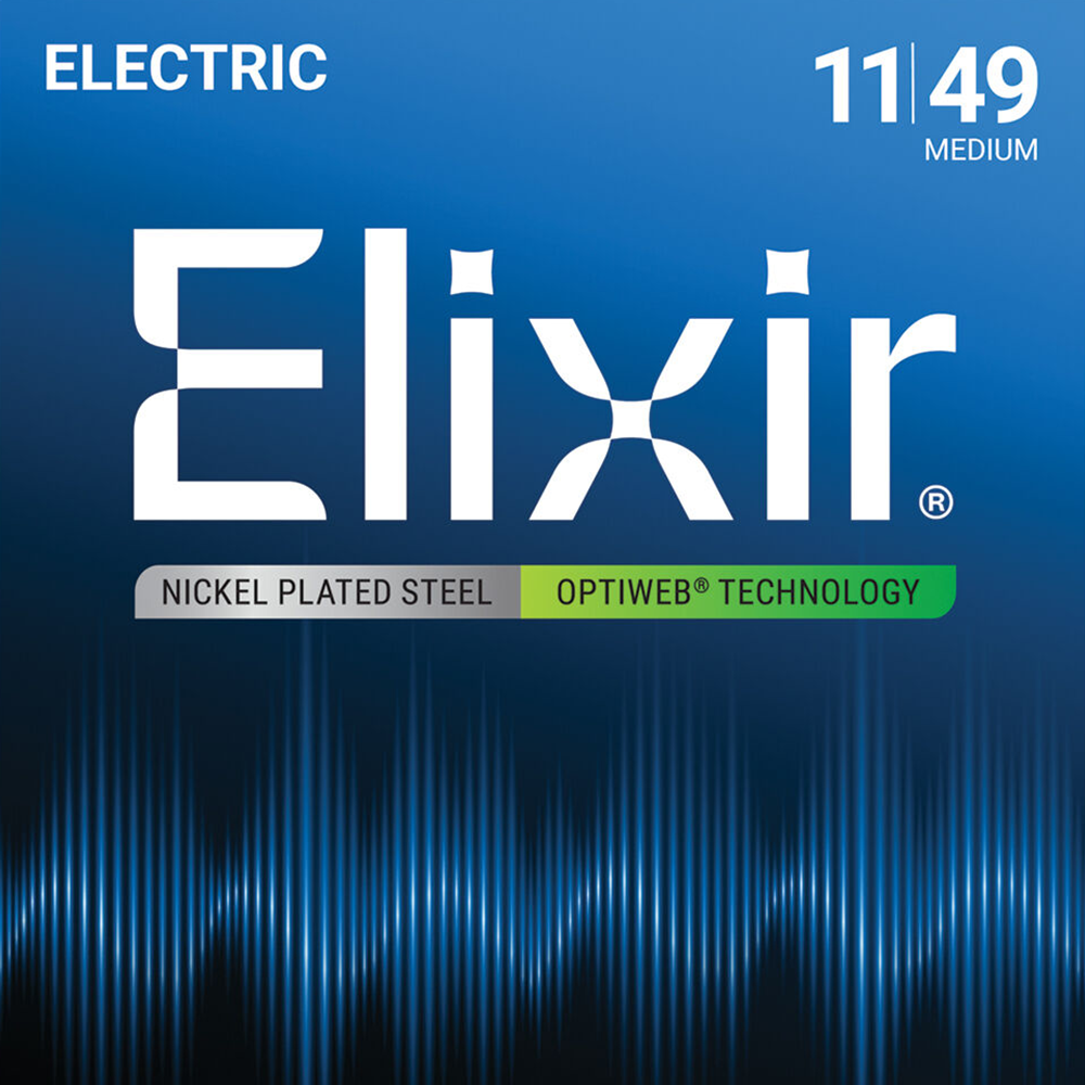 Elixir Optiweb Medium Electric Guitar Strings (11/49)