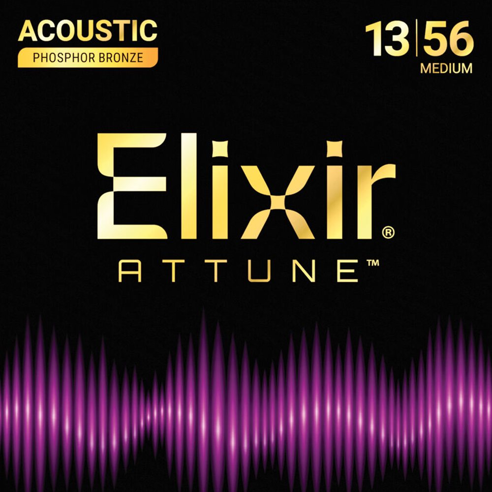 Elixir Attune Medium Acoustic Guitar Strings (13/56)