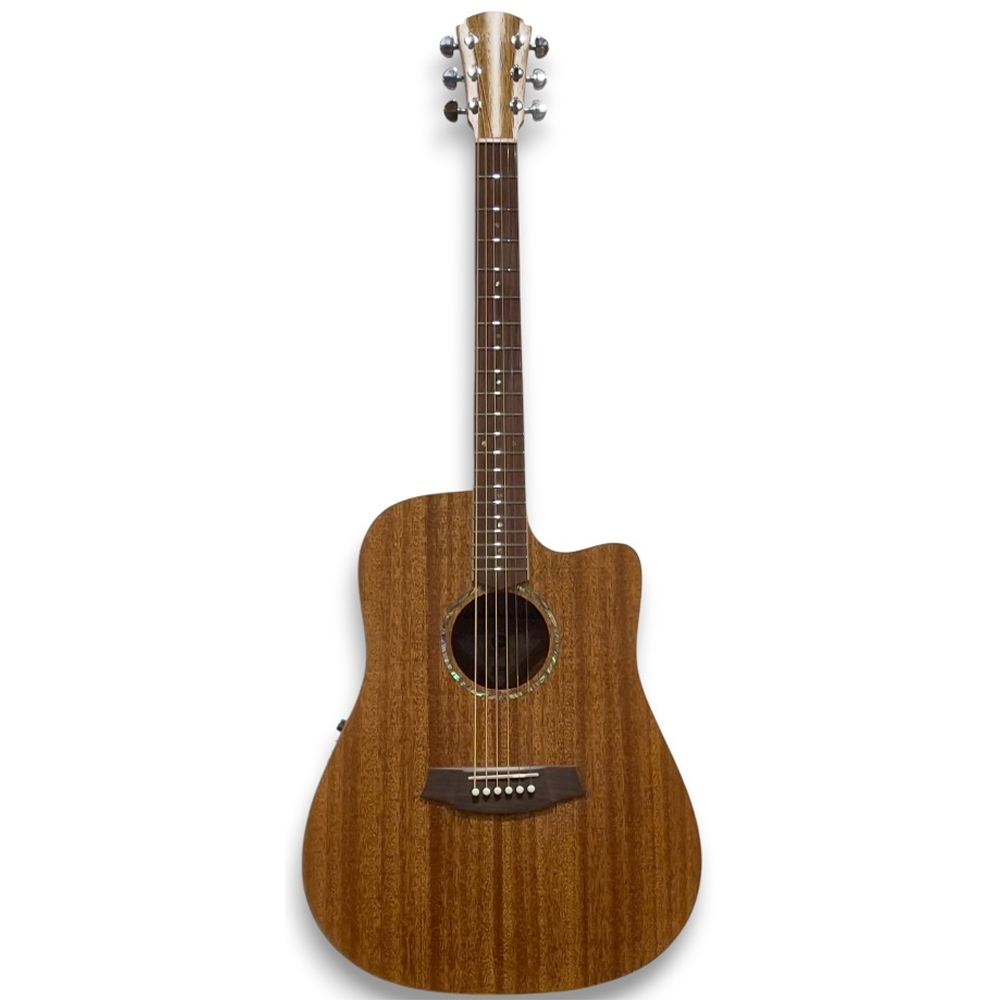 Cole Clark Studio FL Dreadnought Acoustic Electric Guitar with Deluxe Gig Bag (All Solid Mahogany)