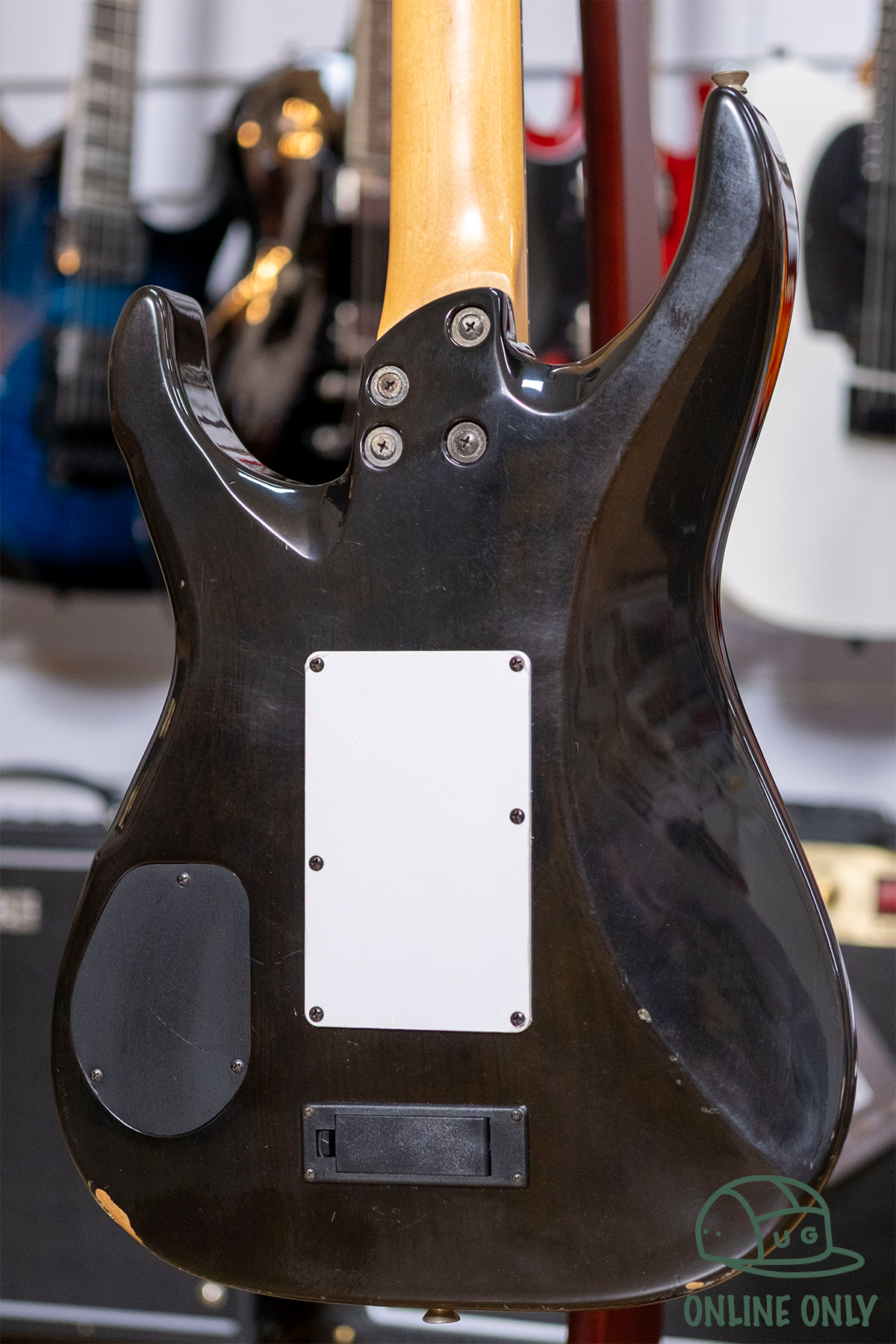 Fernandes FR-120 Electric Guitar (Transparent Black) (Pre-Owned, MIJ 1990's)