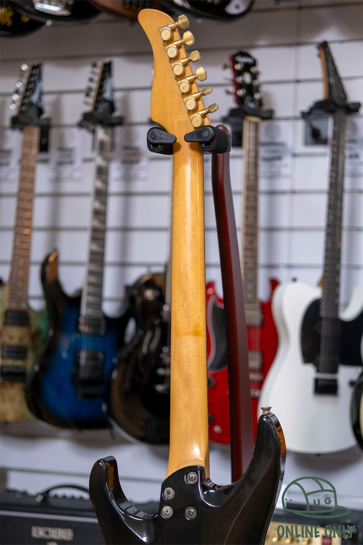 Fernandes FR-120 Electric Guitar (Transparent Black) (Pre-Owned, MIJ 1990's)