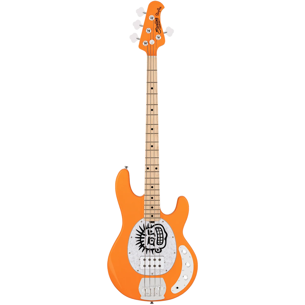 Sterling by Musicman Mike Herrera Stingray Bass Guitar (Orange Creamsicle)