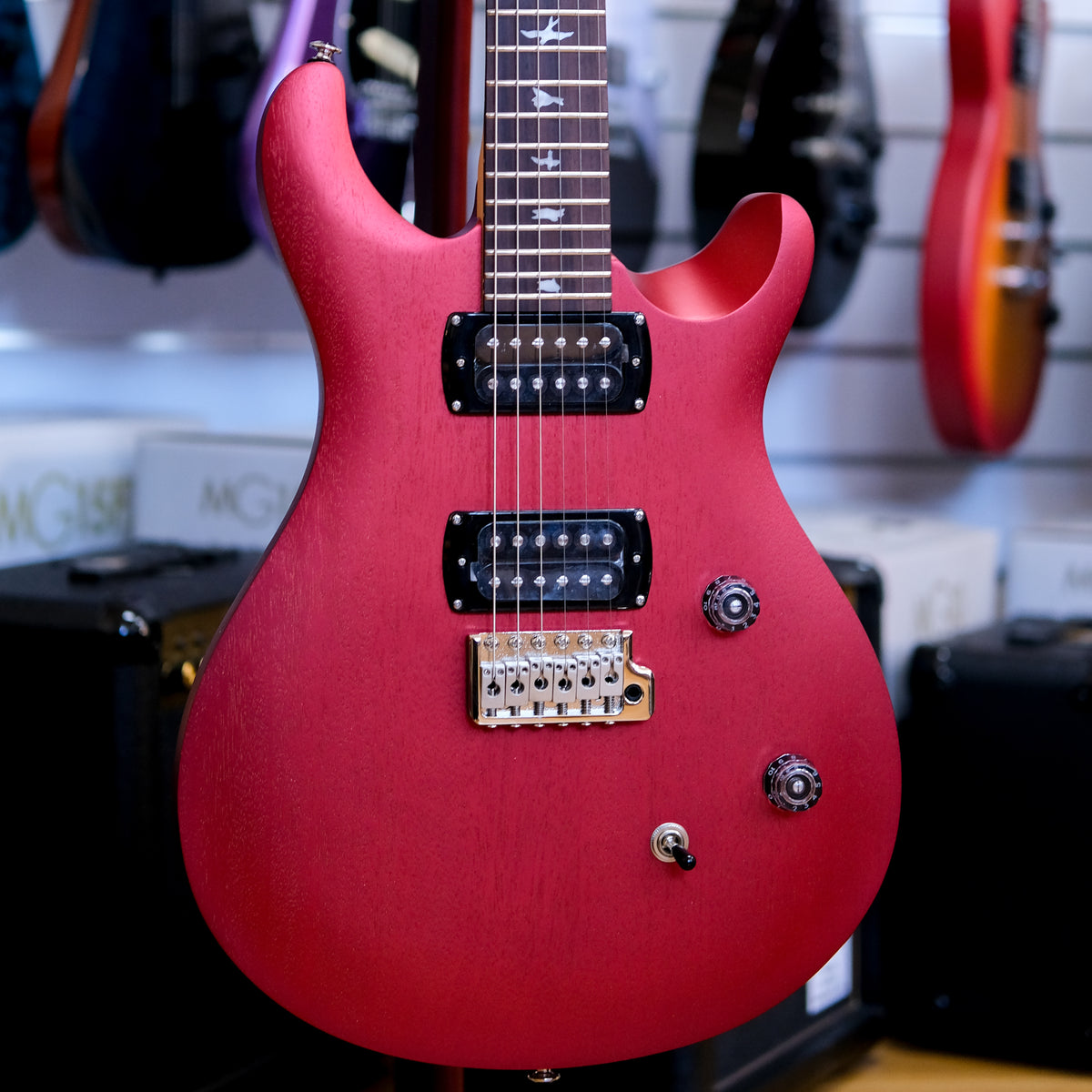 PRS SE CE 24 Standard Electric Guitar with Gig Bag (Metallic Red)