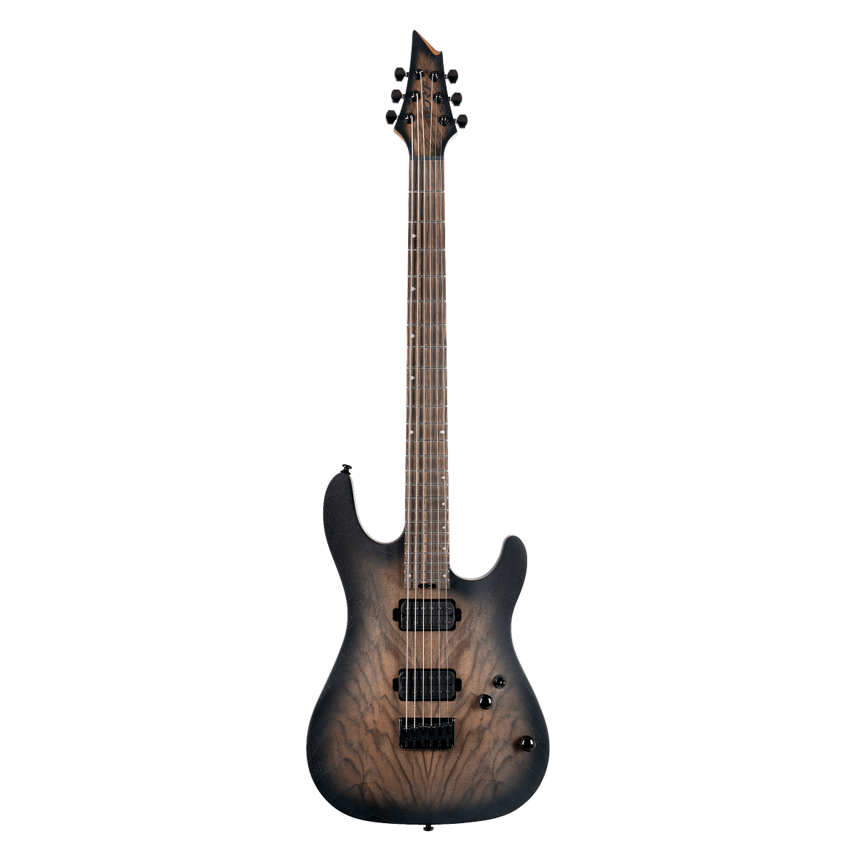 Cort KX500 Baritone Electric Guitar (Natural Black Burst)