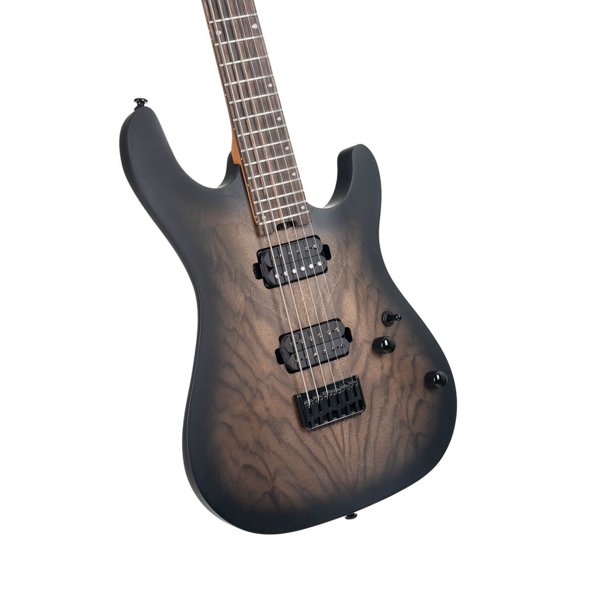 Cort KX500 Baritone Electric Guitar (Natural Black Burst)