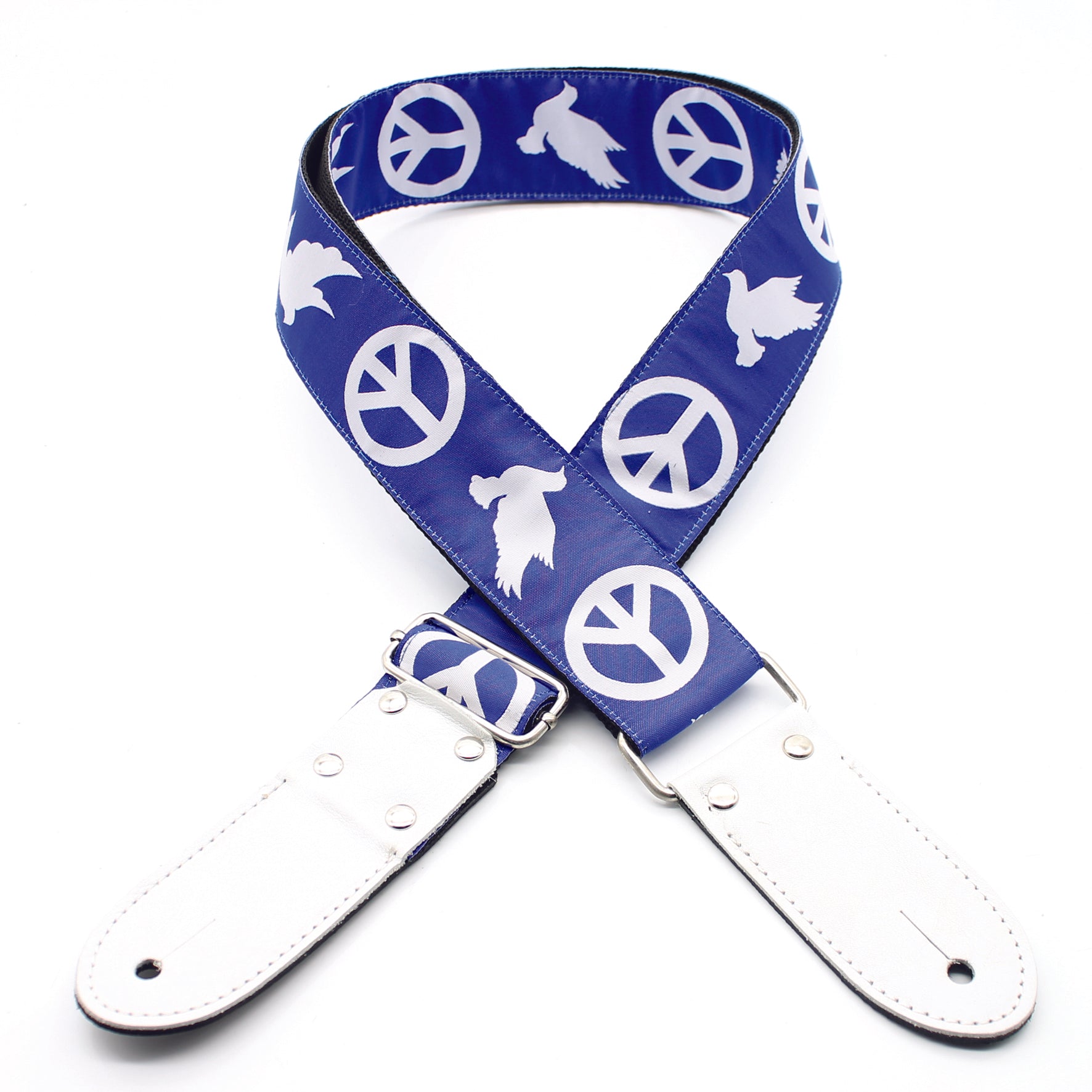 DSL Jacquard Series Peace Blue Guitar Strap