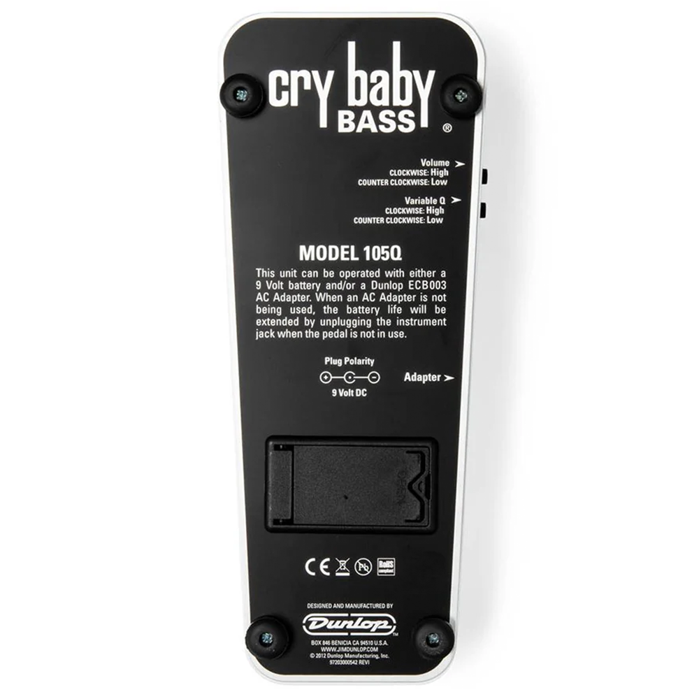 Jim Dunlop Cry Baby Bass Wah Pedal