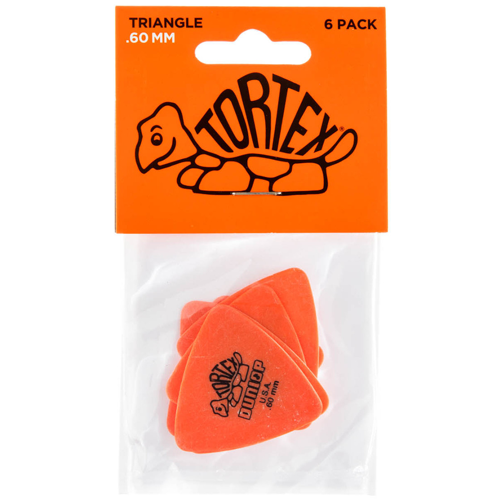 Jim Dunlop .60mm Tortex Triangle Guitar Picks (6-Pack)