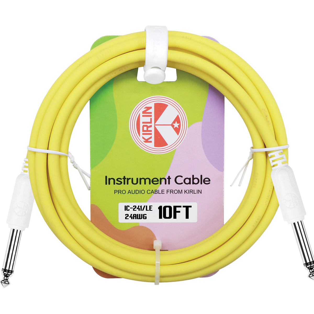 Kirlin 10ft Instrument Cable (Yellow)