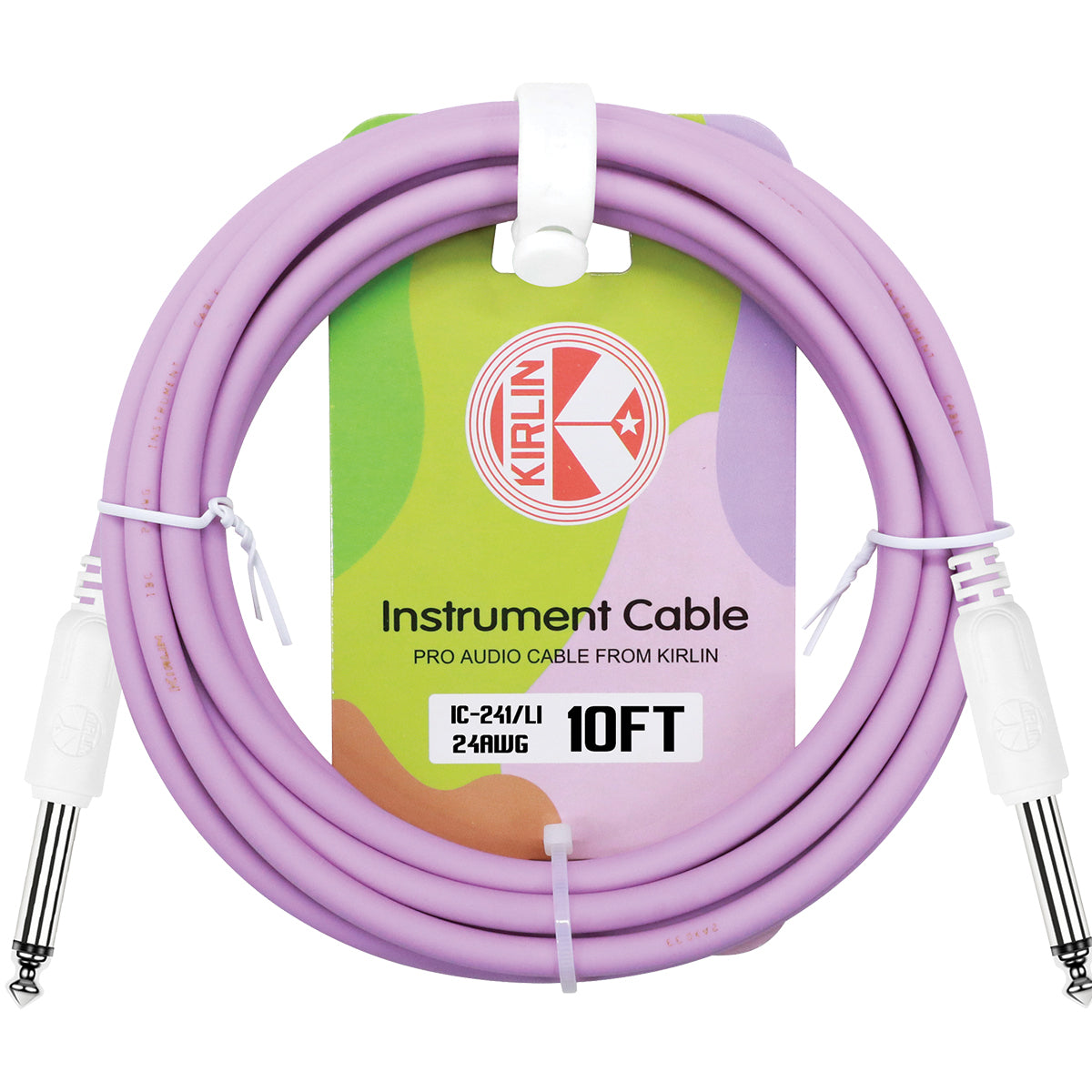 Kirlin 10ft Instrument Cable (Purple)
