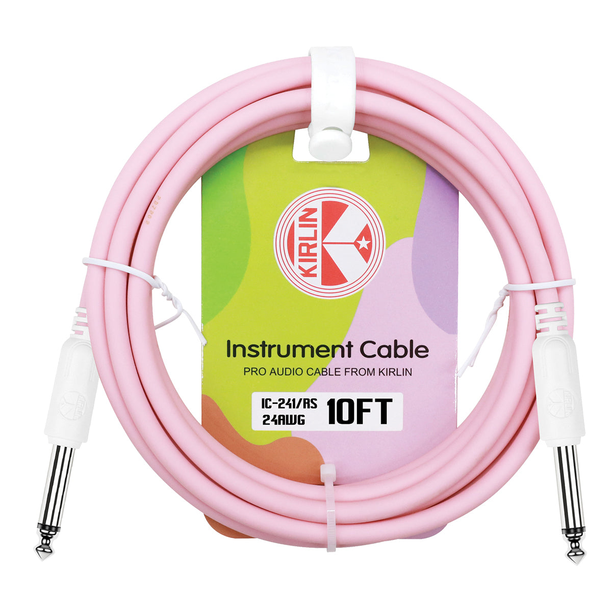 Kirlin 10ft Instrument Cable (Pink)