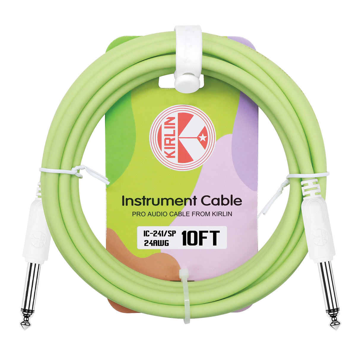 Kirlin 10ft Instrument Cable (Green)