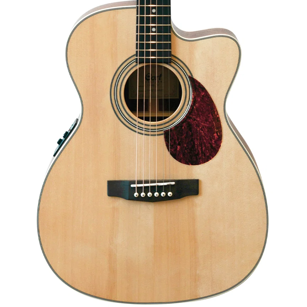 Cort L500E BW OM Acoustic Electric Guitar (Solid Spruce/Blackwood)