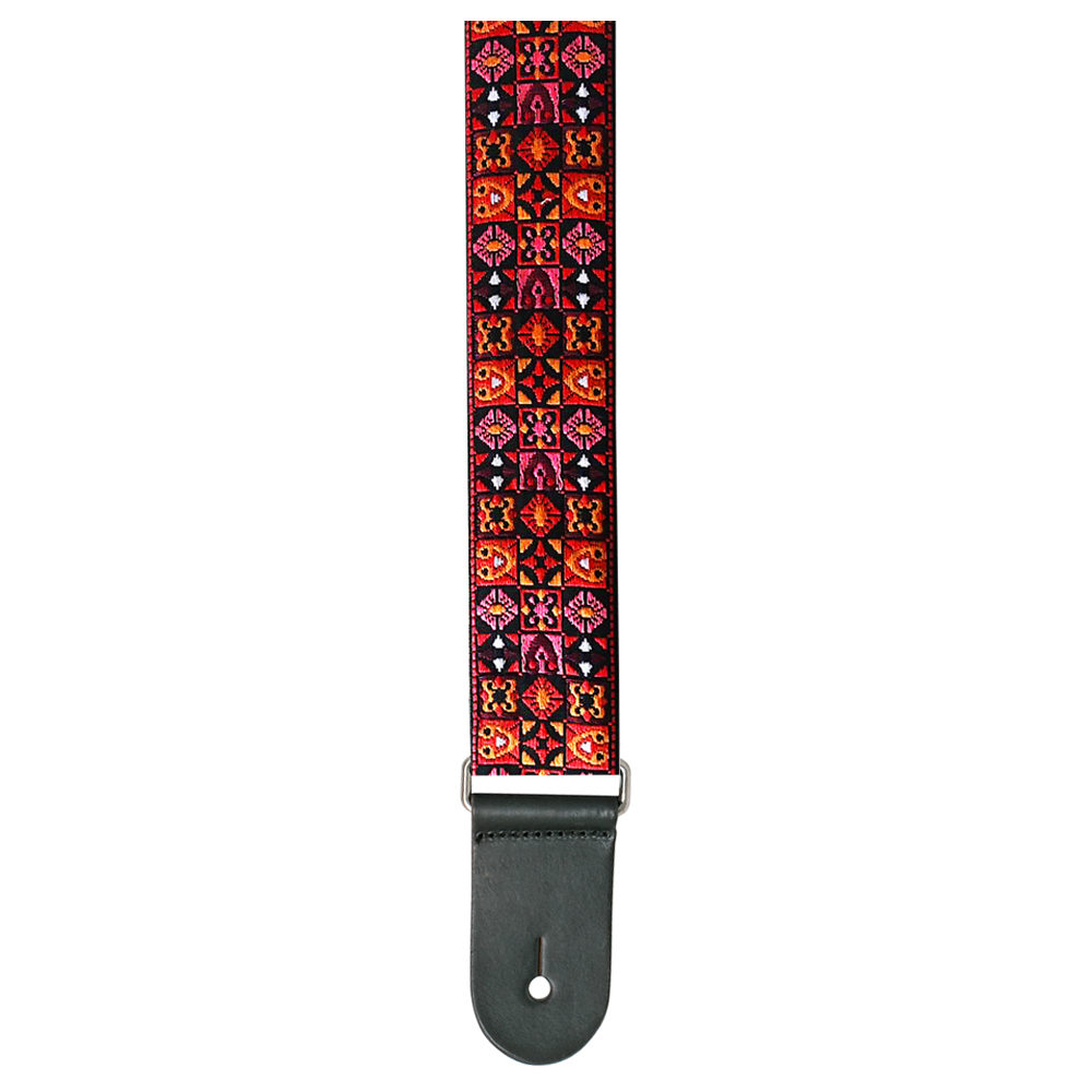 XTR 2" Deluxe Woven Jacquard Guitar Strap (60's Red)
