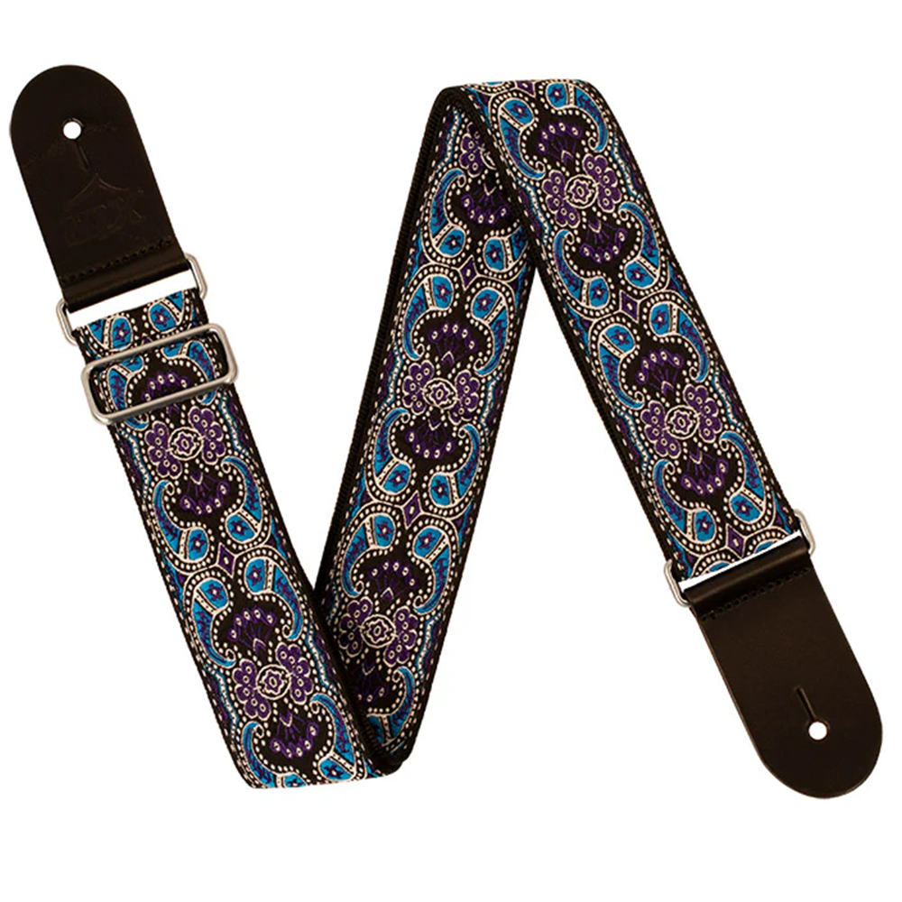 XTR 2" Deluxe Woven Jacquard Guitar Strap (60's Purple Paisley)