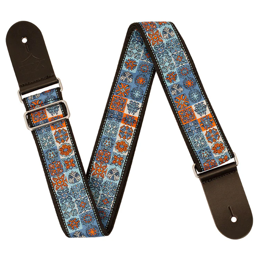 XTR 2" Deluxe Woven Jacquard Guitar Strap (Light Blue)